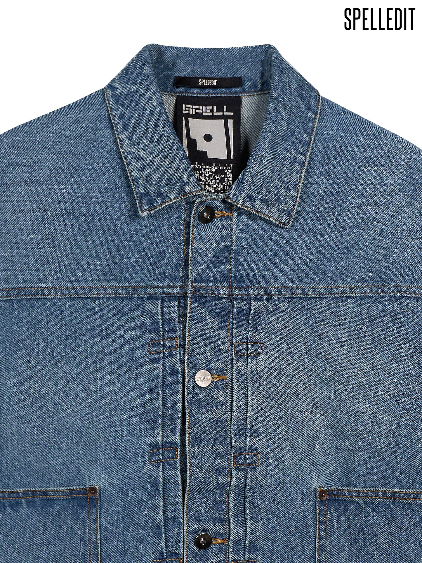 DENIM COVERALL JACKET