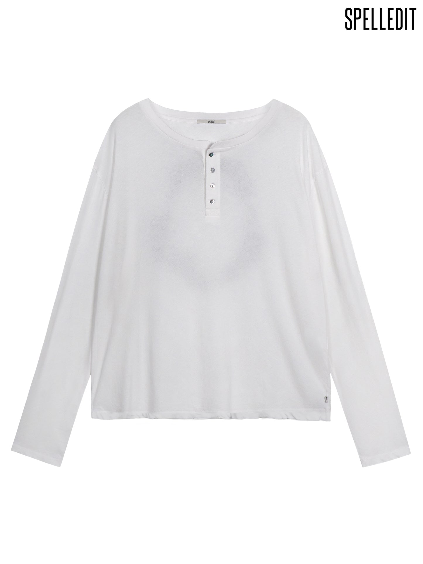[6/22 PRE]LOOSE FIT HENLEY LONG SLEEVE T-SHIRT