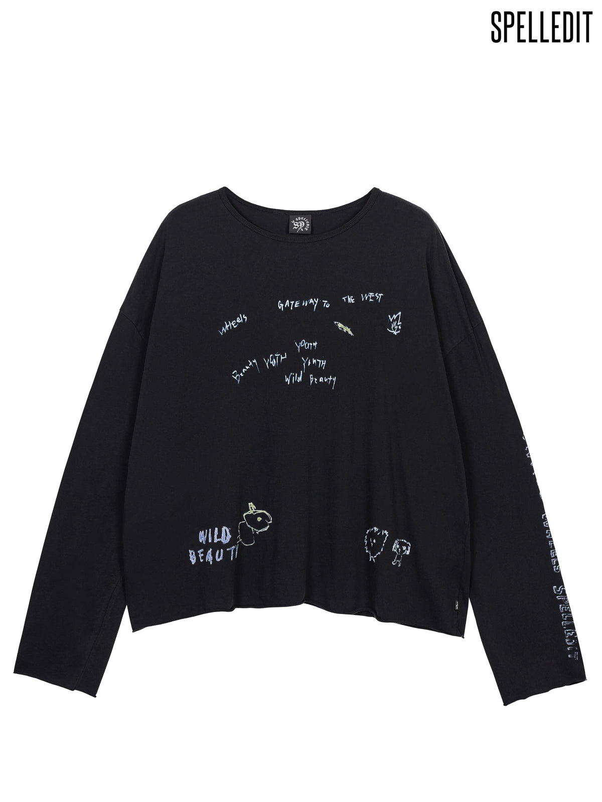 HAND DRAWN LONG SLEEVE T-SHIRT