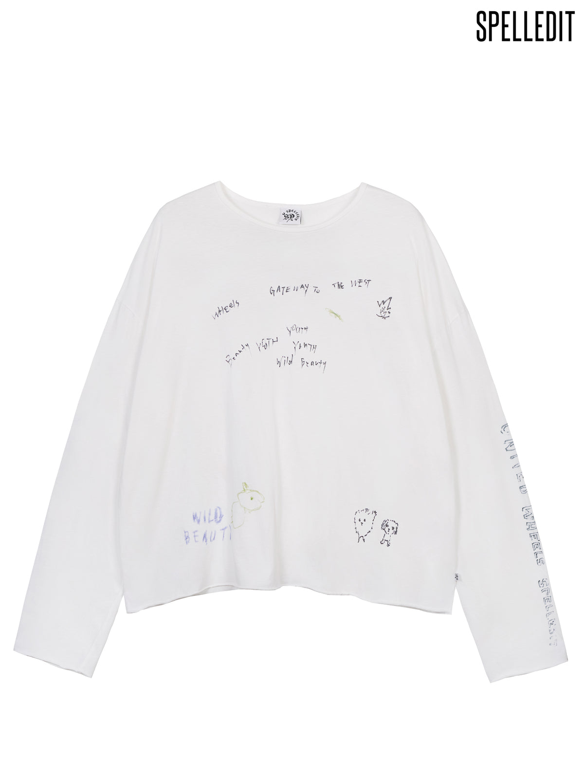 HAND DRAWN LONG SLEEVE T-SHIRT