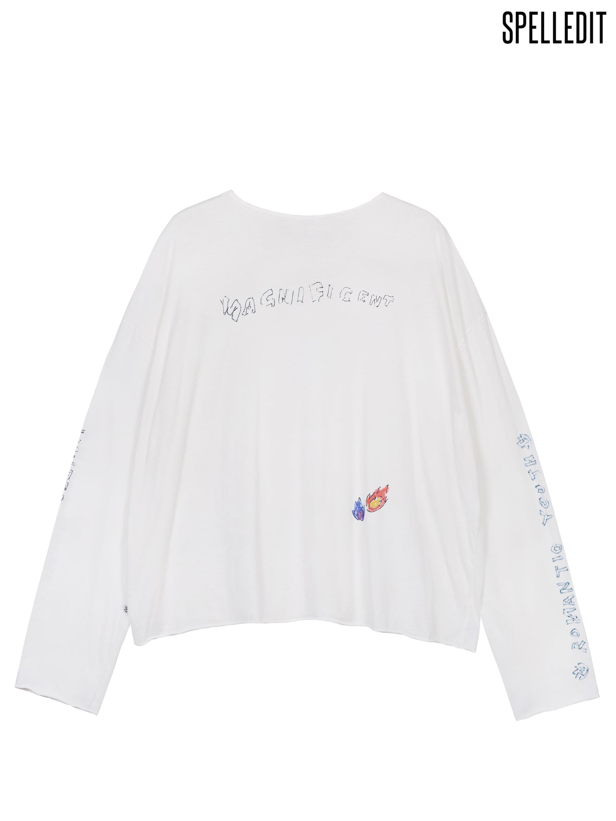 HAND DRAWN LONG SLEEVE T-SHIRT