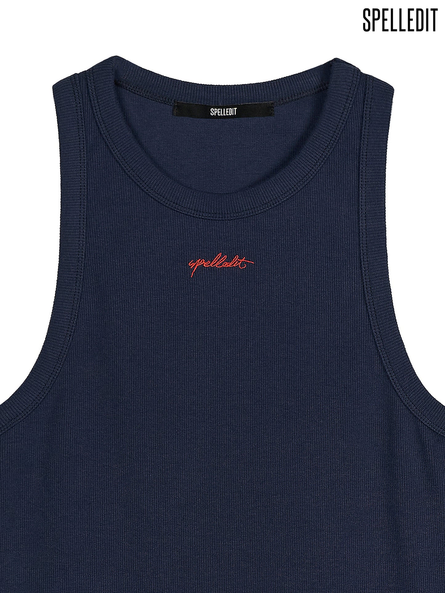 [6/22 PRE]BASIC LOGO RIBBED SLEEVELESS