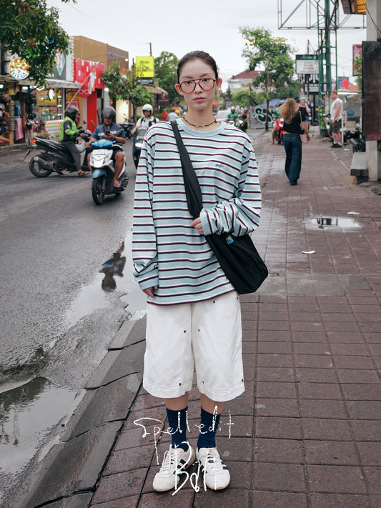 MULTI-STRIPE LONG SLEEVE T-SHIRT
