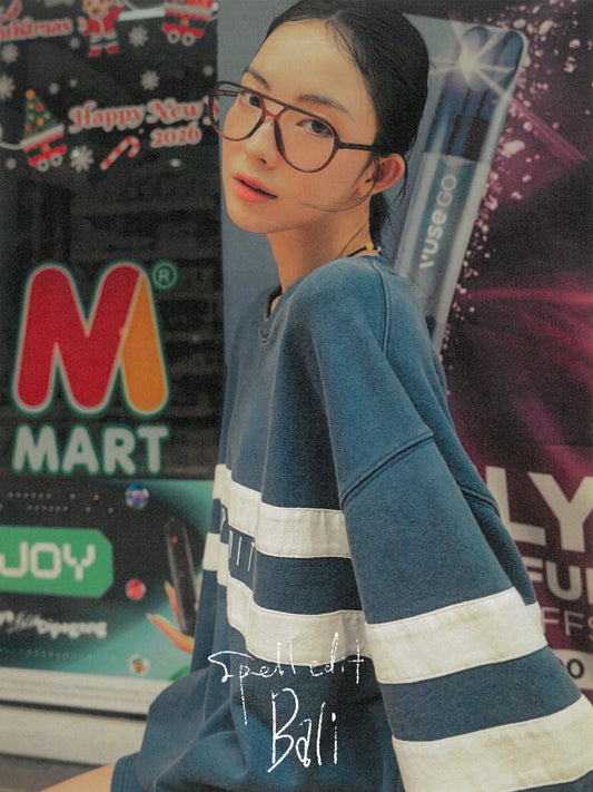 DOUBLE STRIPE SWEATSHIRT DRESS