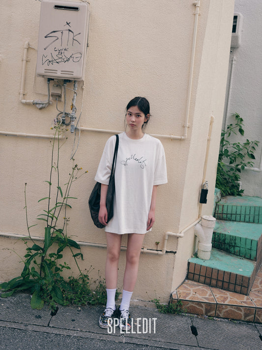 [6/5 PRE]ROUND LOGO T-SHIRT DRESS