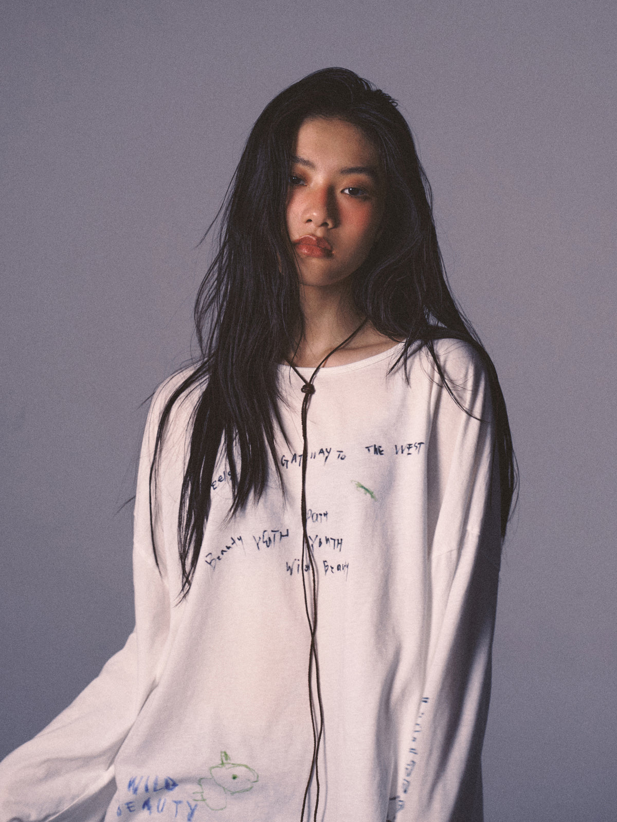 HAND DRAWN LONG SLEEVE T-SHIRT