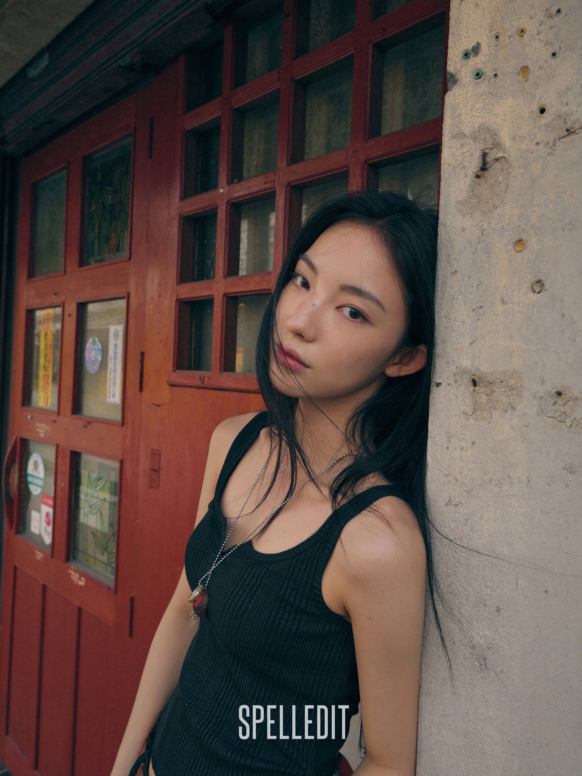 RIBBED PLACKET SLEEVELESS
