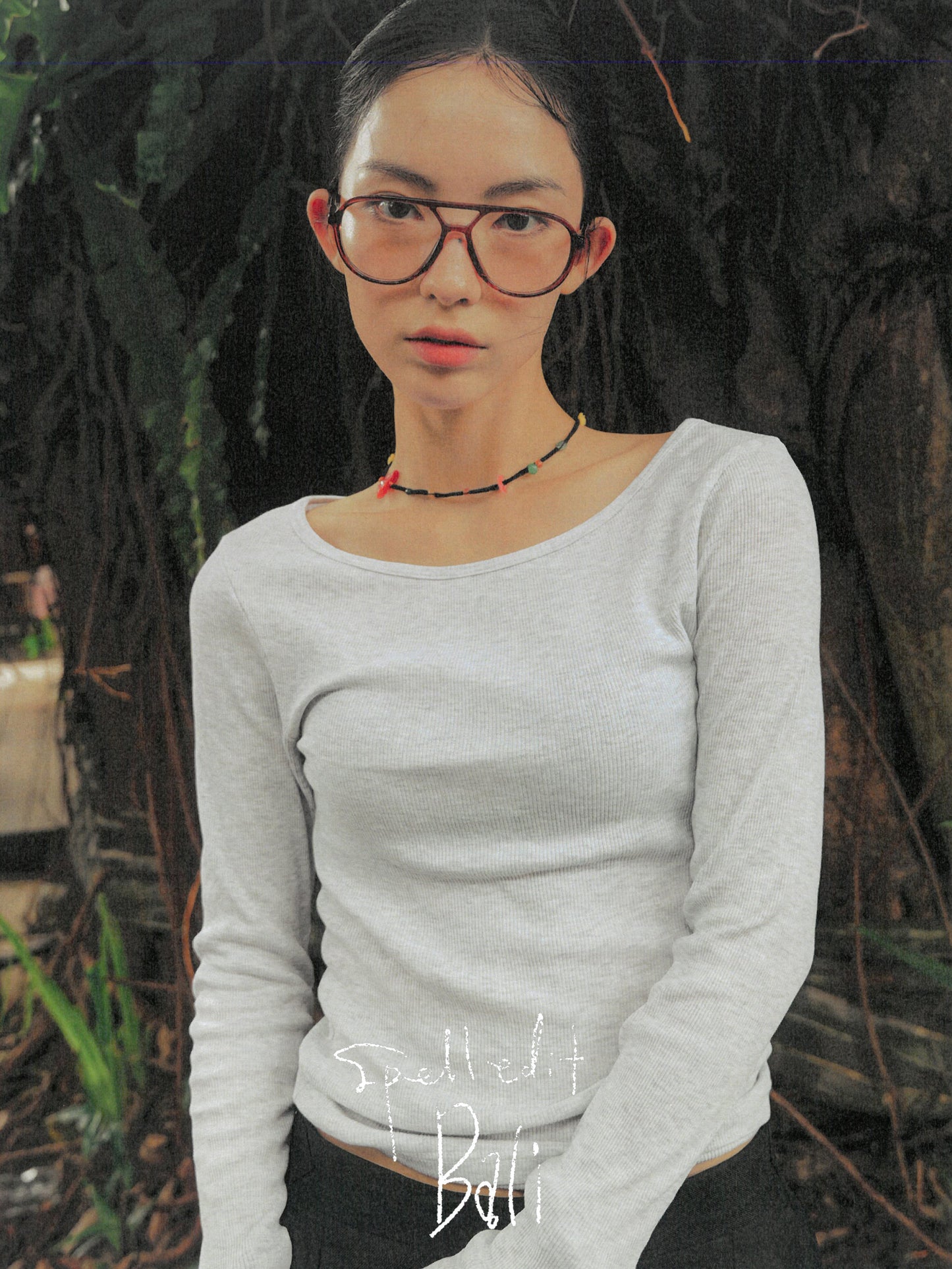 BOAT NECK LONG SLEEVE T-SHIRT