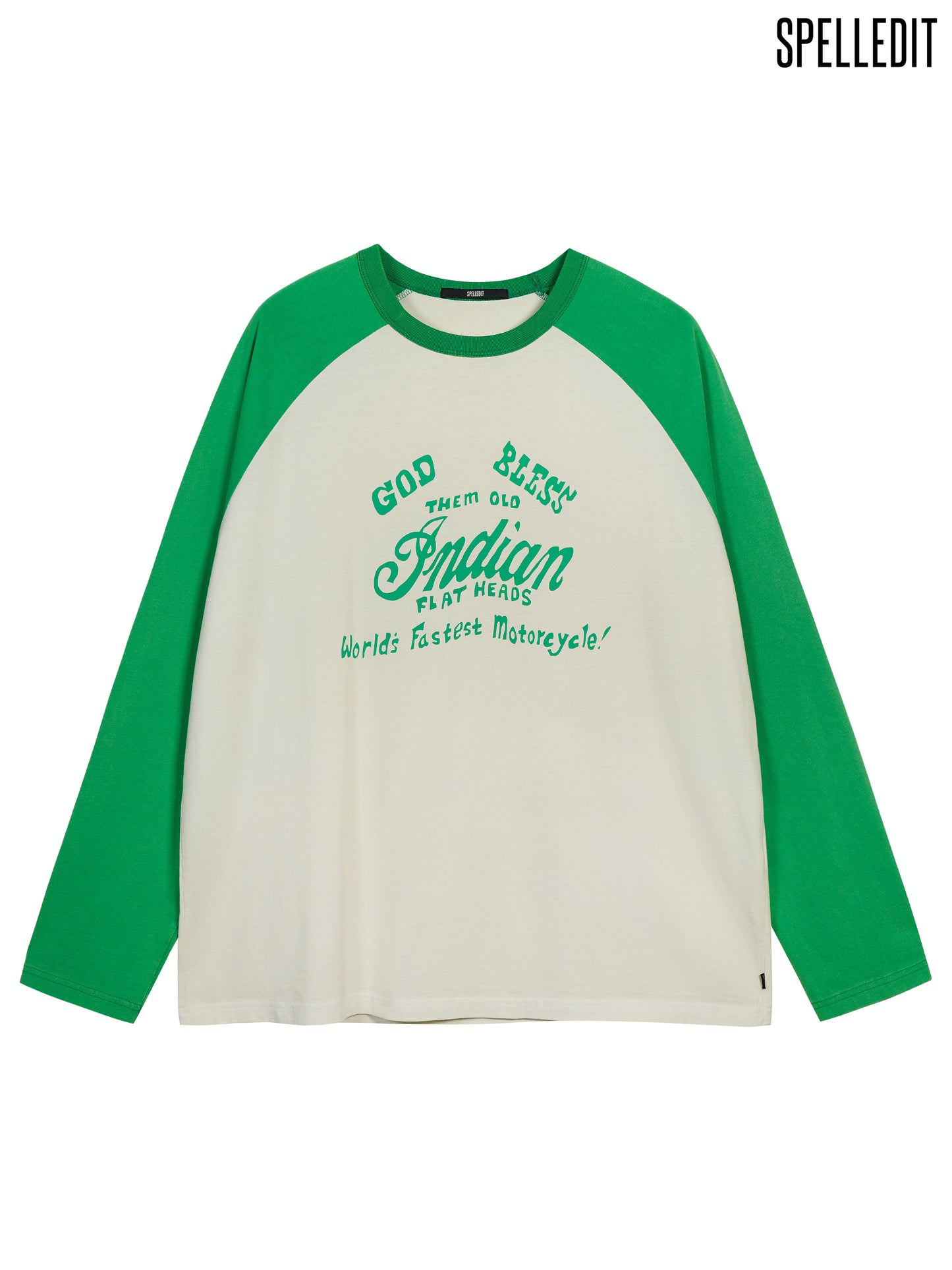INDIAN RAGLAN LONG SLEEVE T-SHIRT