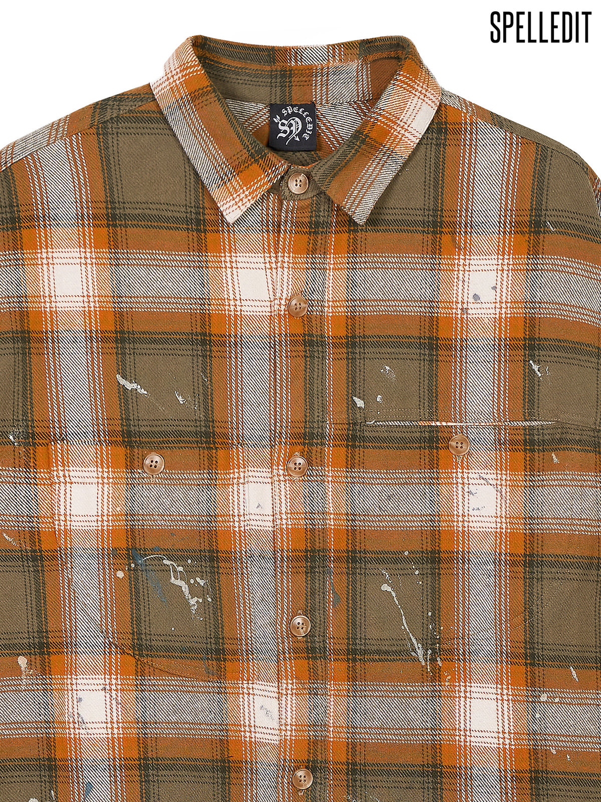 CHECK PAINT SHIRT