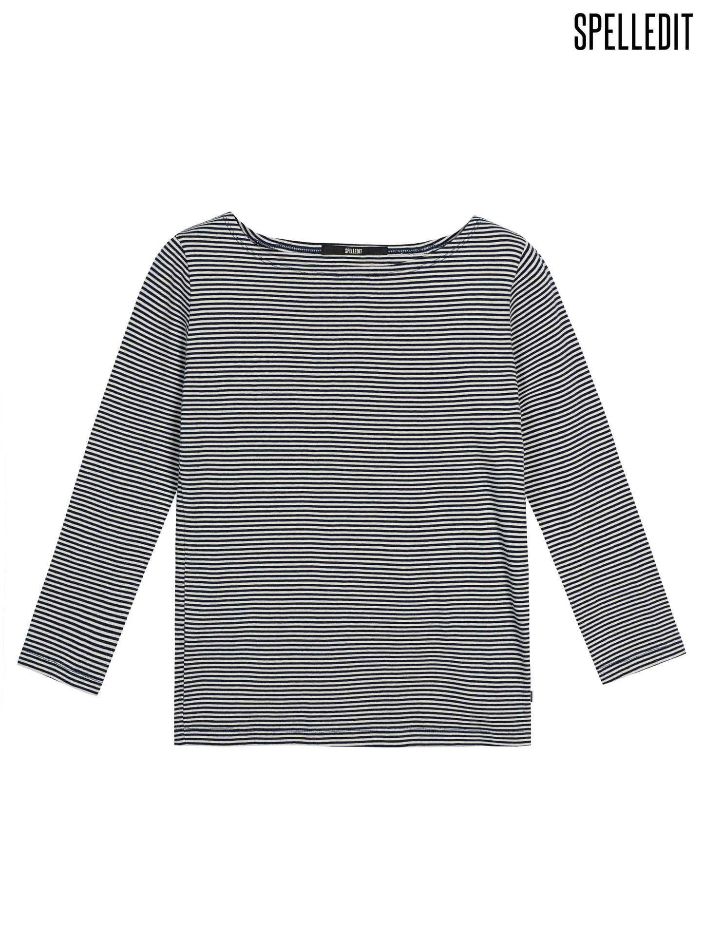 STRIPED 3/4 SLEEVE T-SHIRT