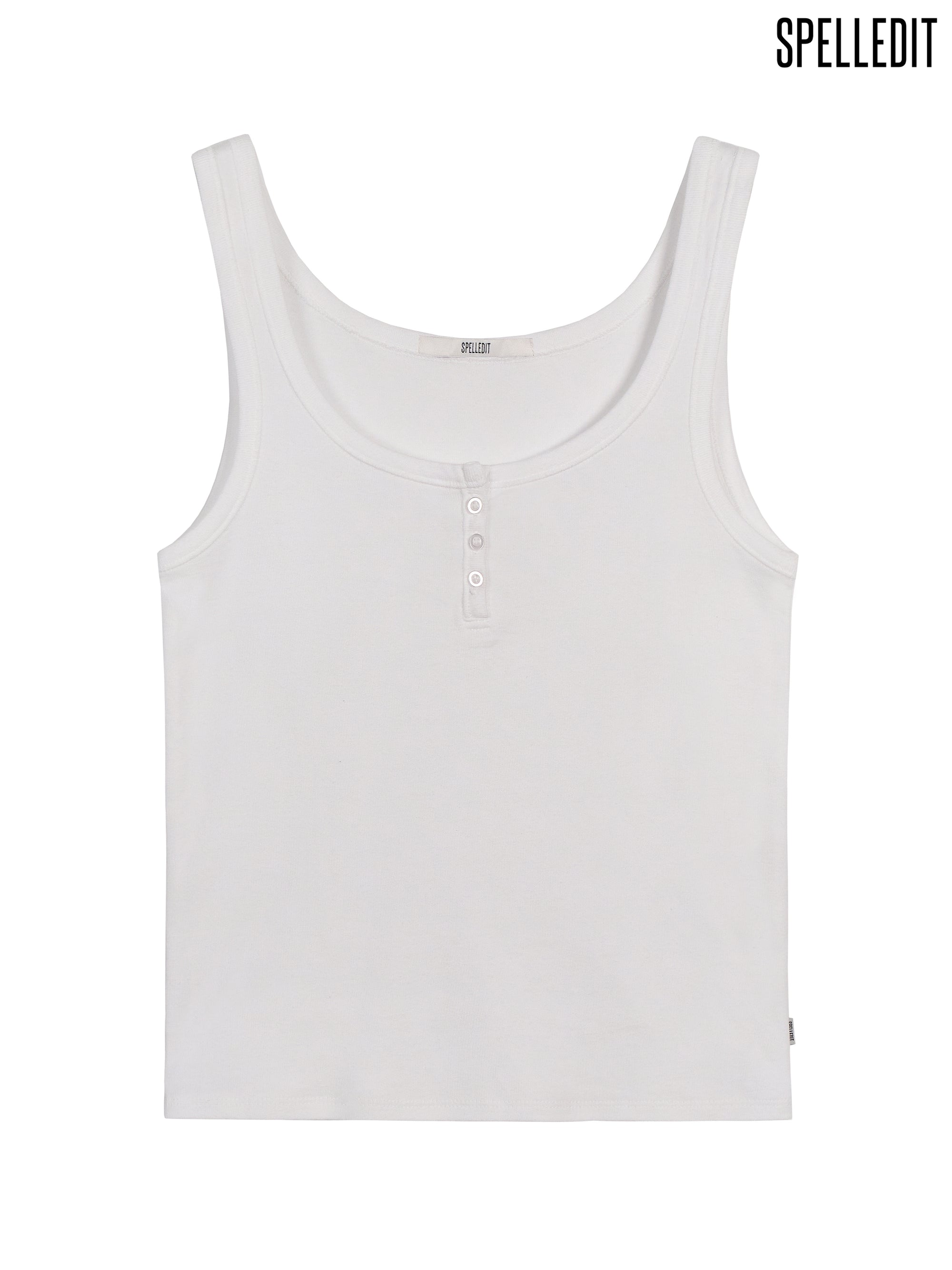 BUTTON HENLEY SLEEVELESS
