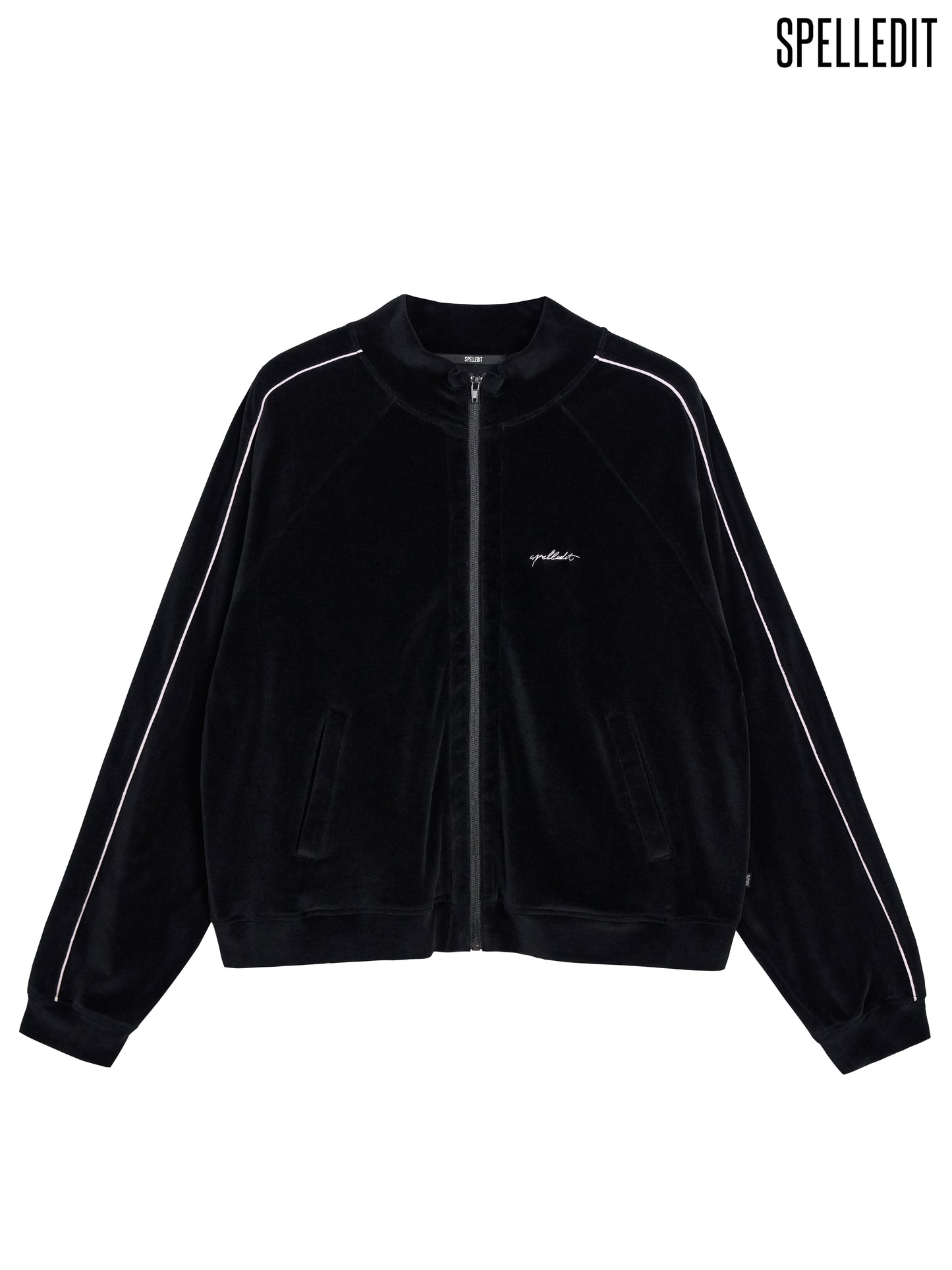 VELVET ZIP-UP ANORAK