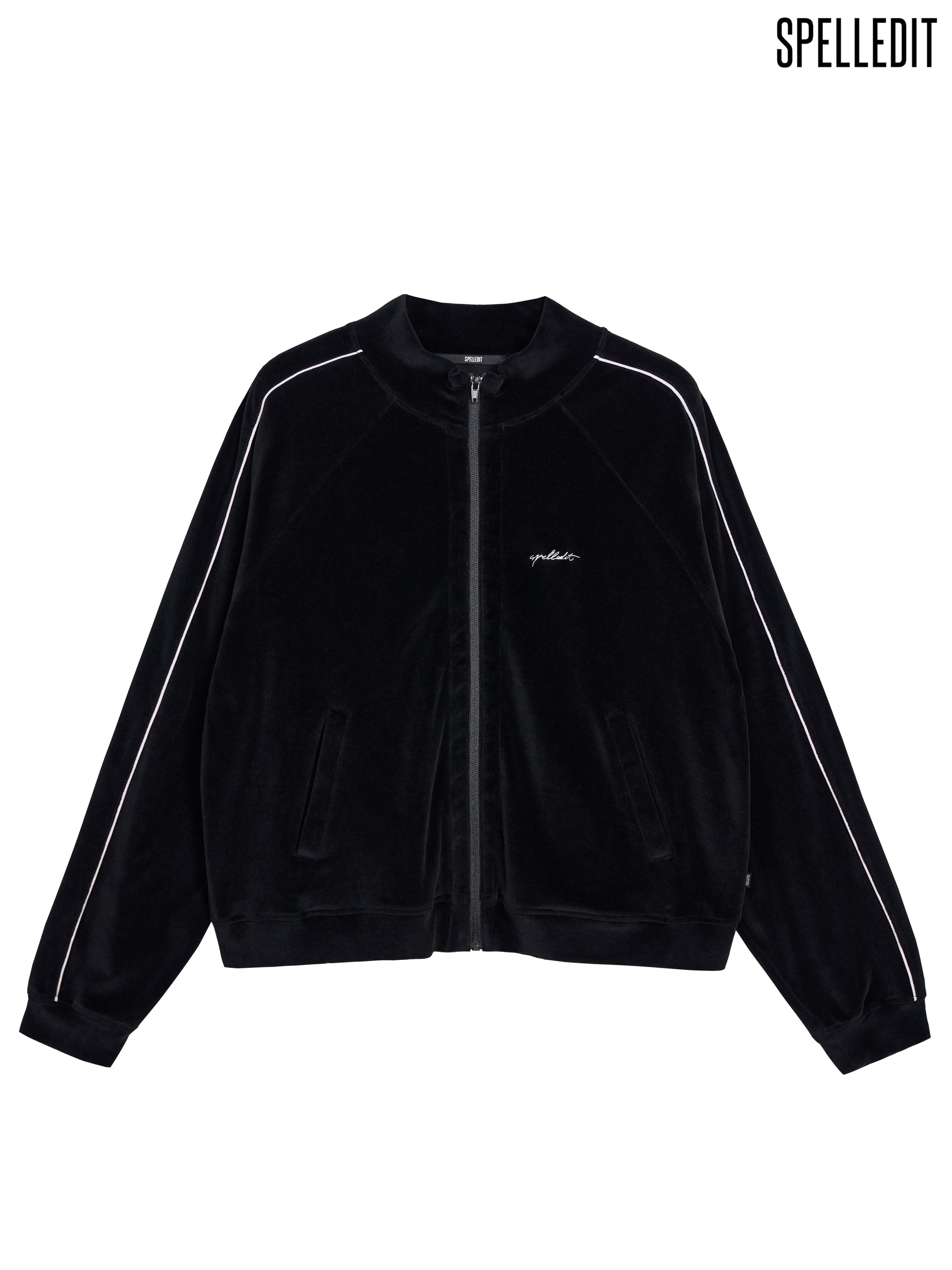 VELVET ZIP-UP ANORAK