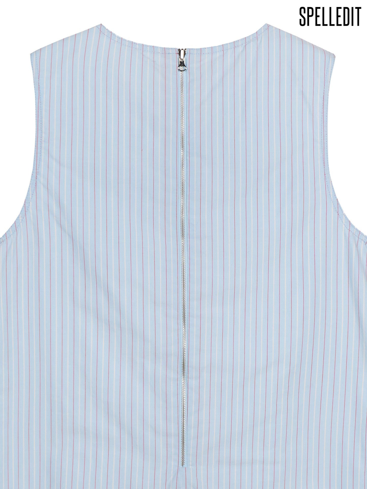STRIPED REVERSIBLE SLEEVELESS DRESS