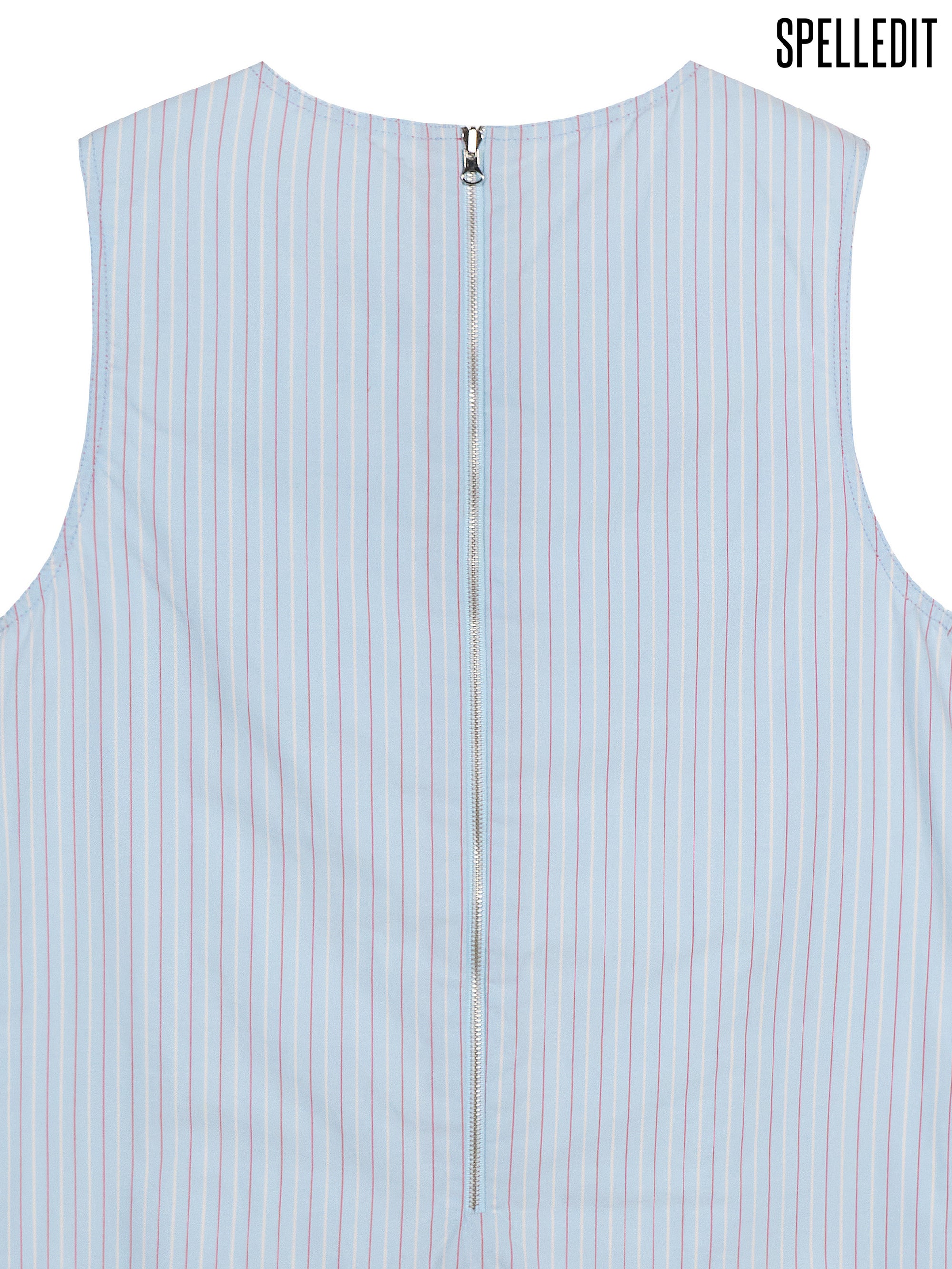STRIPED REVERSIBLE SLEEVELESS DRESS
