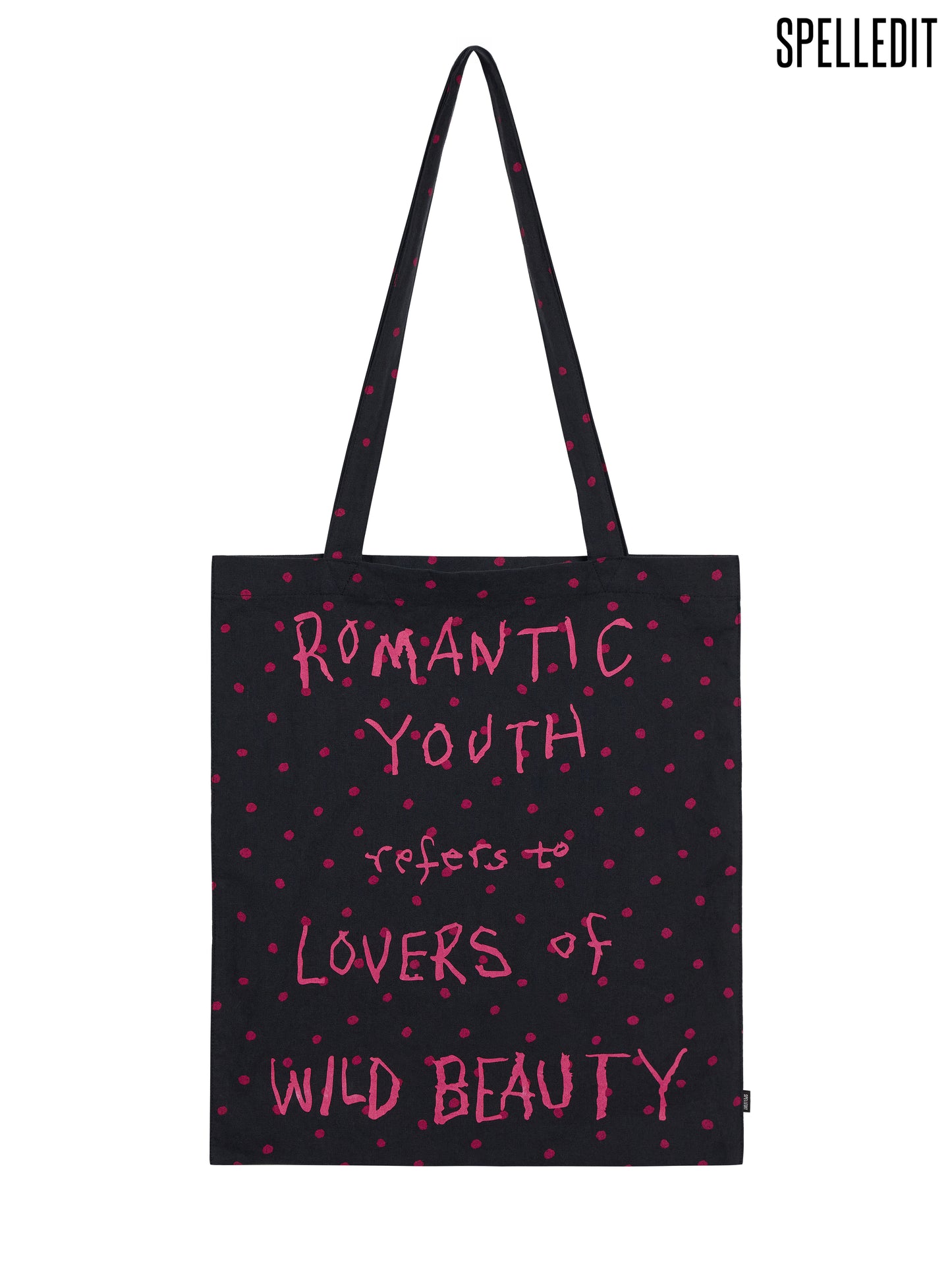 DOT LETTERING CANVAS BAG