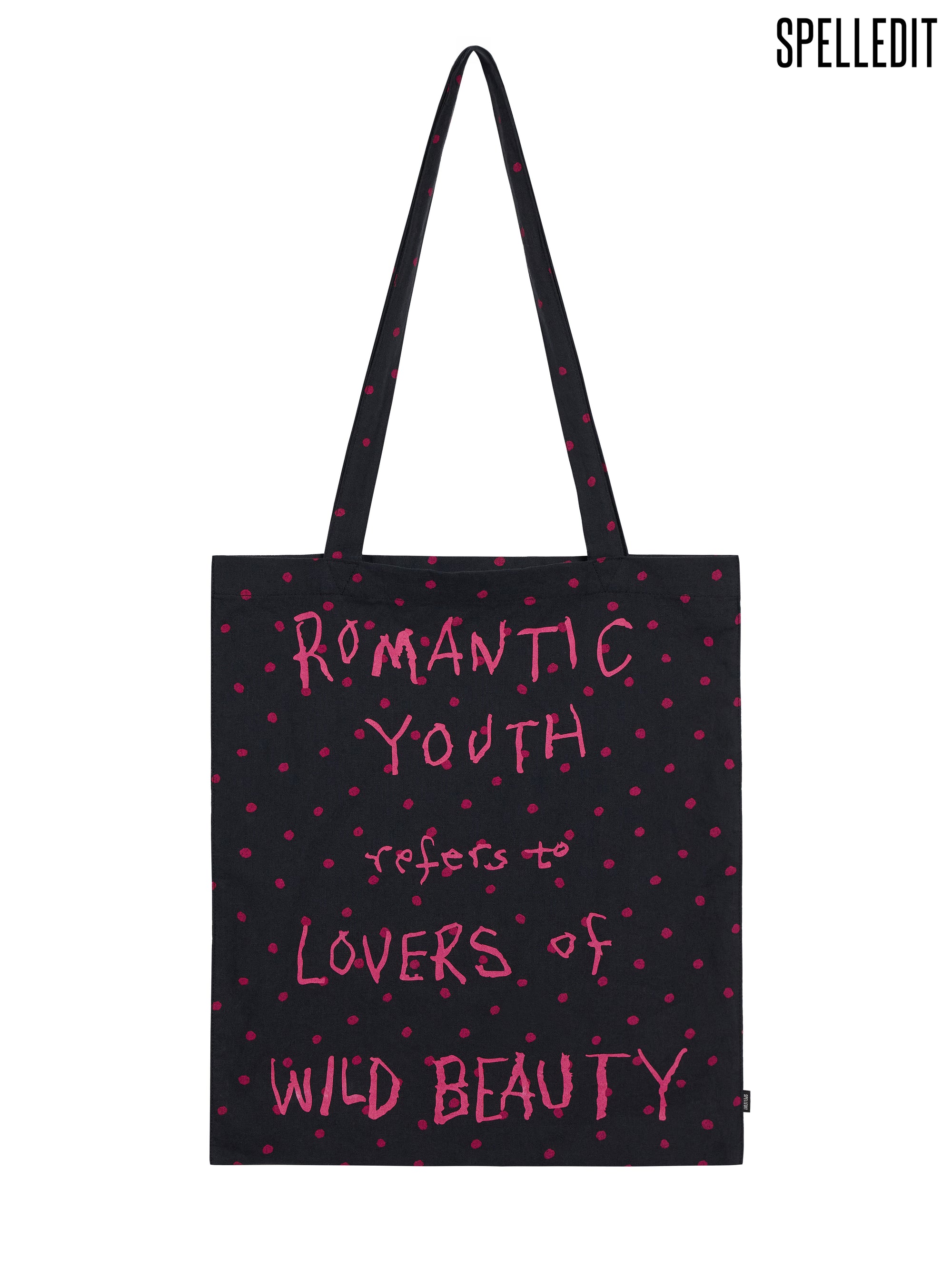 DOT LETTERING CANVAS BAG