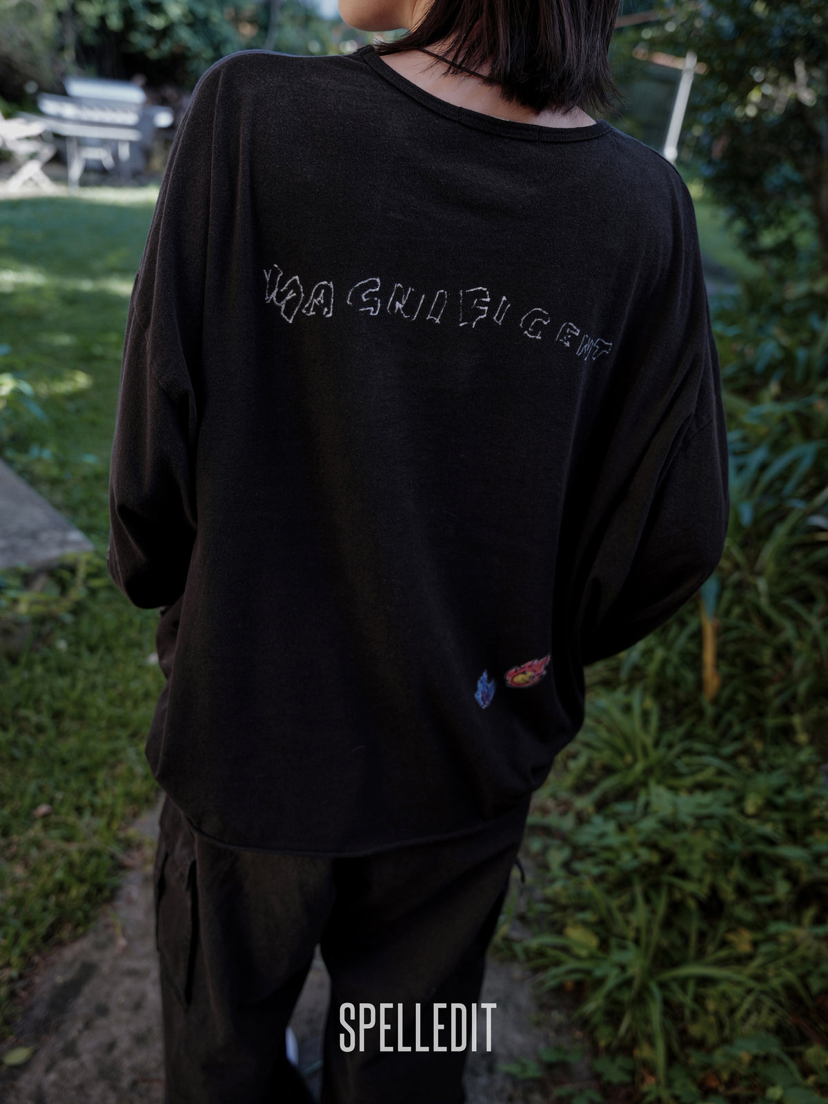 HAND DRAWN LONG SLEEVE T-SHIRT