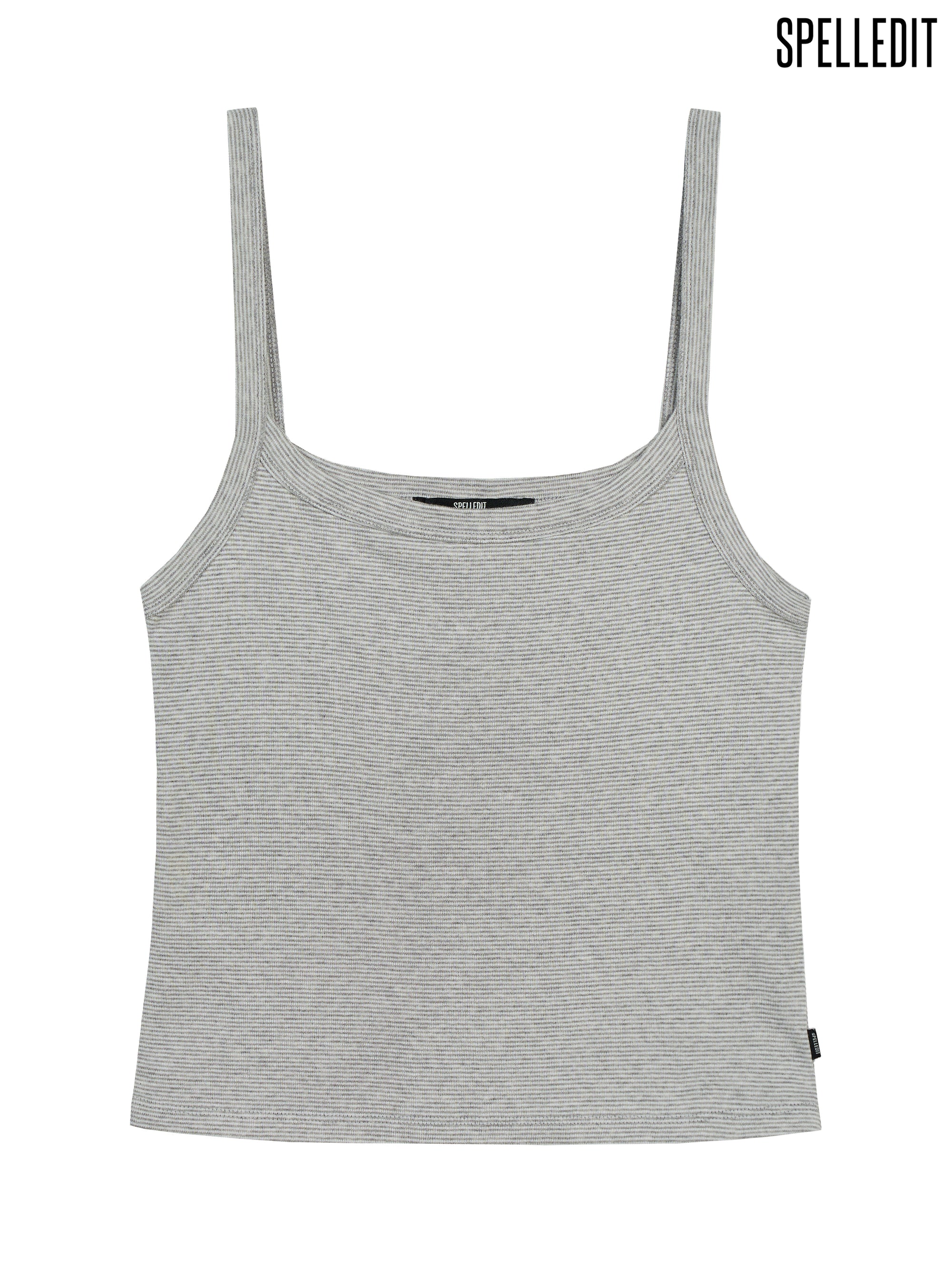STRIPED SLIM TANK TOP