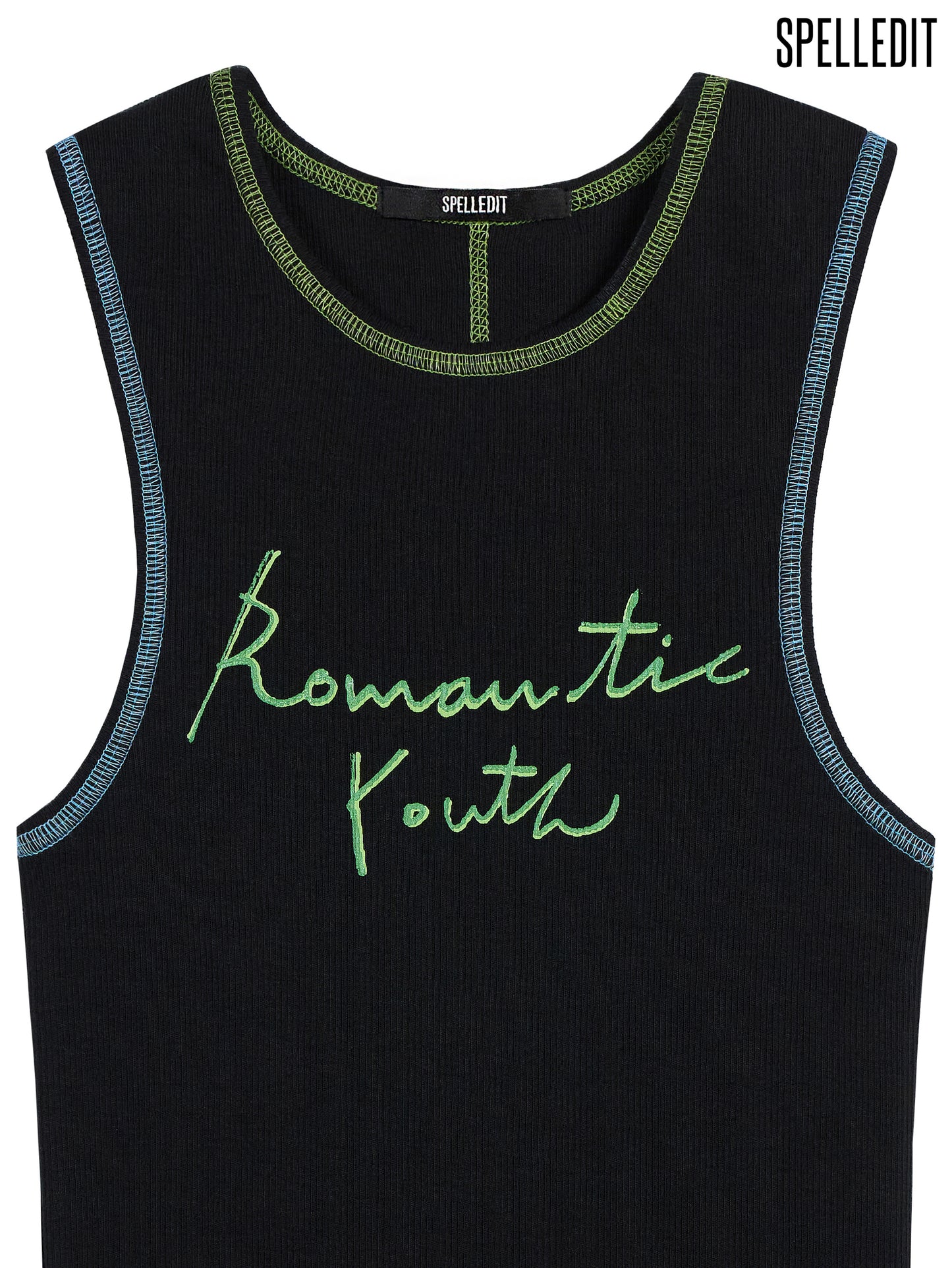 CONTRAST EDGE SLEEVELESS