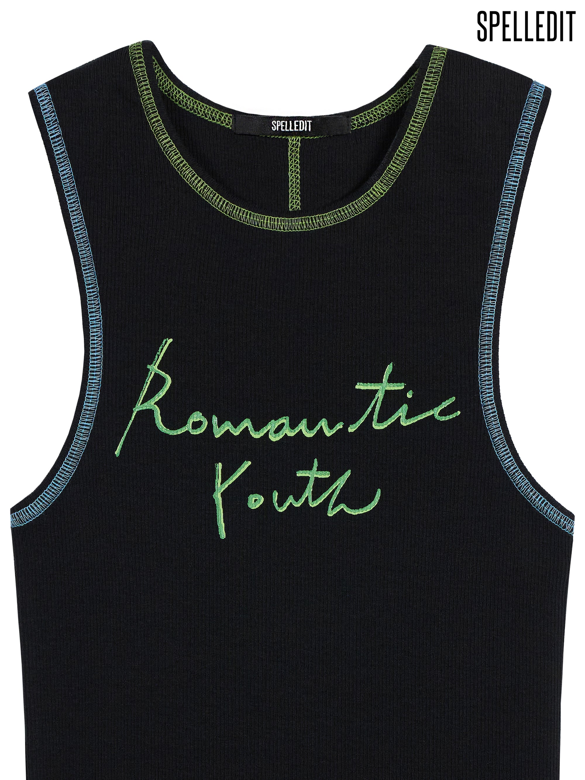CONTRAST EDGE SLEEVELESS