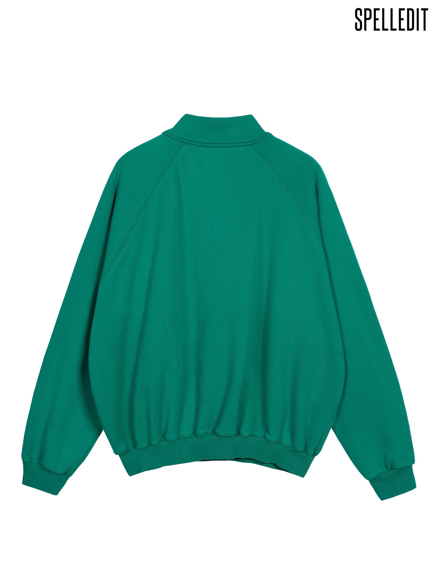 APPLIQUE HALF-ZIP SWEATSHIRT
