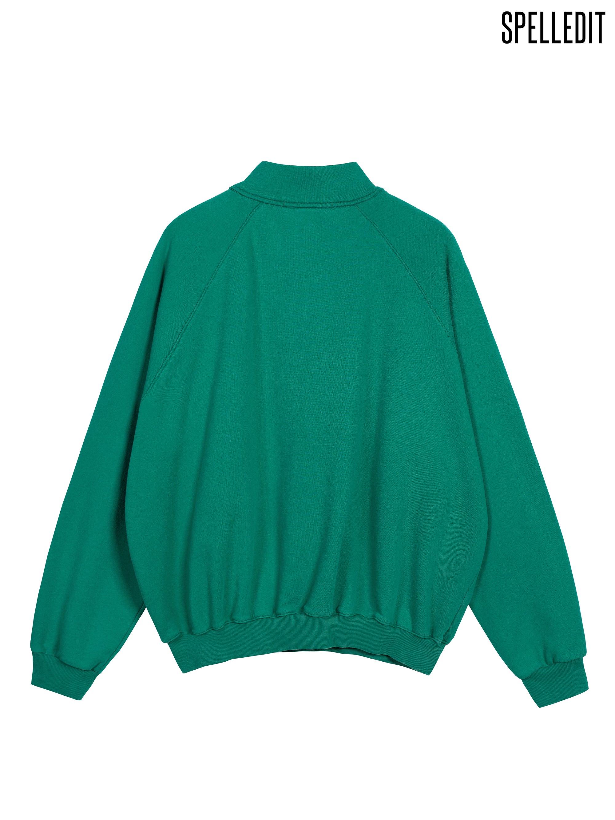 APPLIQUE HALF-ZIP SWEATSHIRT