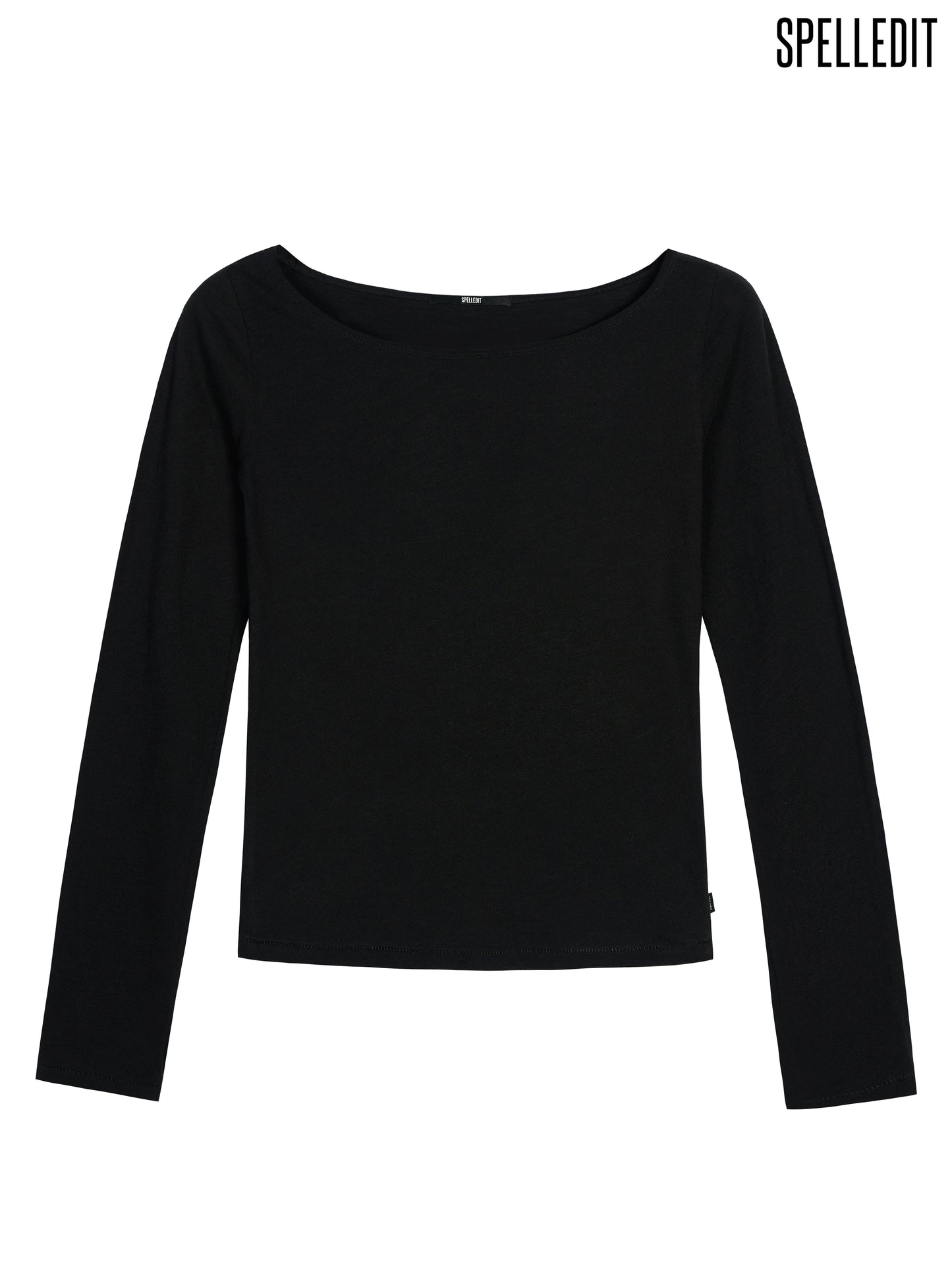 BOAT NECK LONG SLEEVE T-SHIRT
