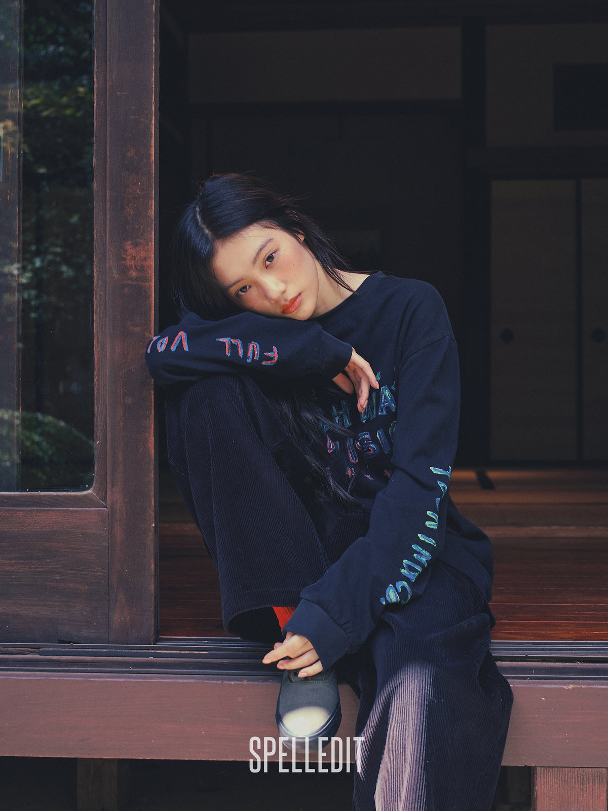 Highway printed long sleeves tee