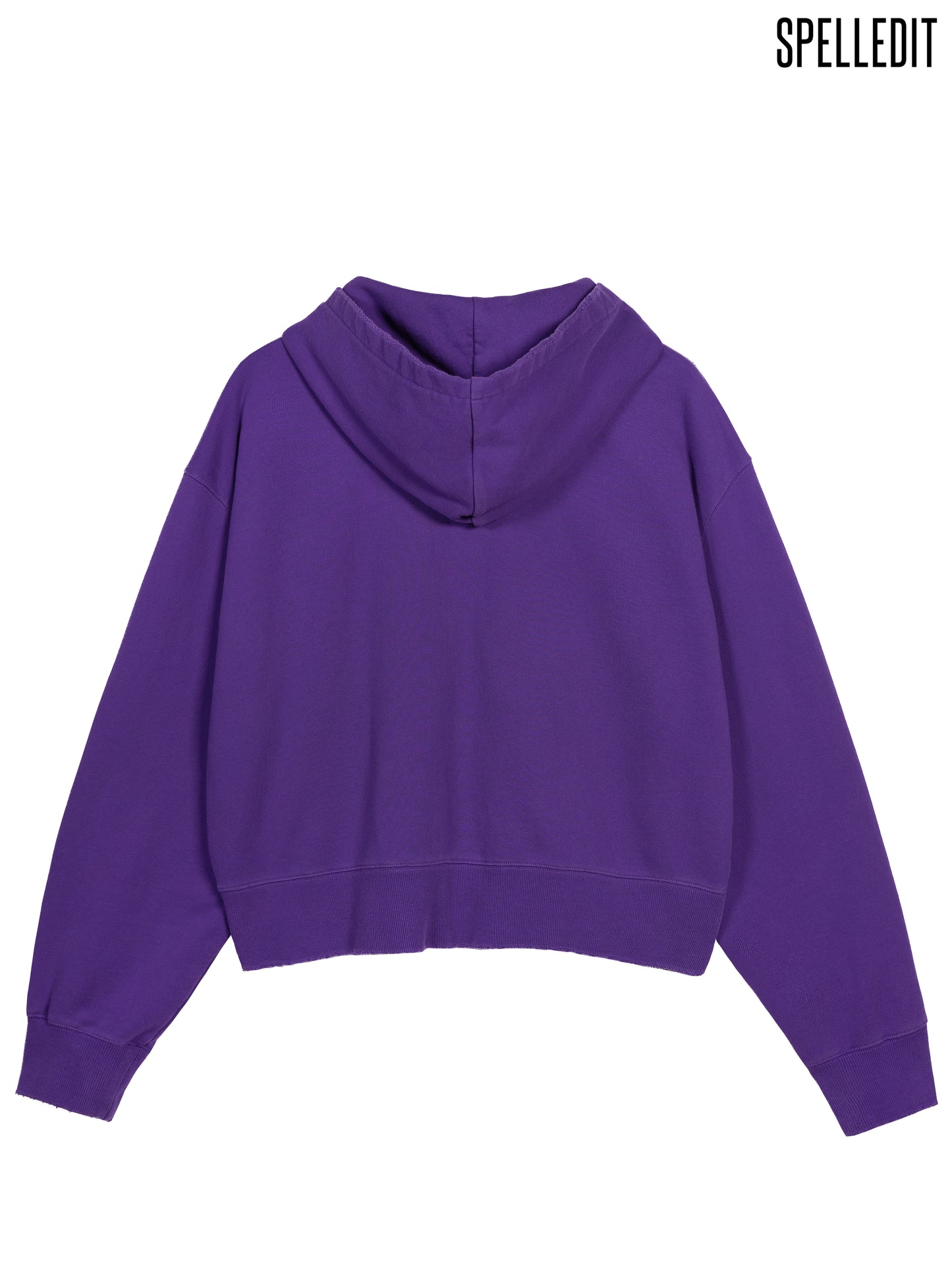 DISTRESSED ZIP-UP HOODIE