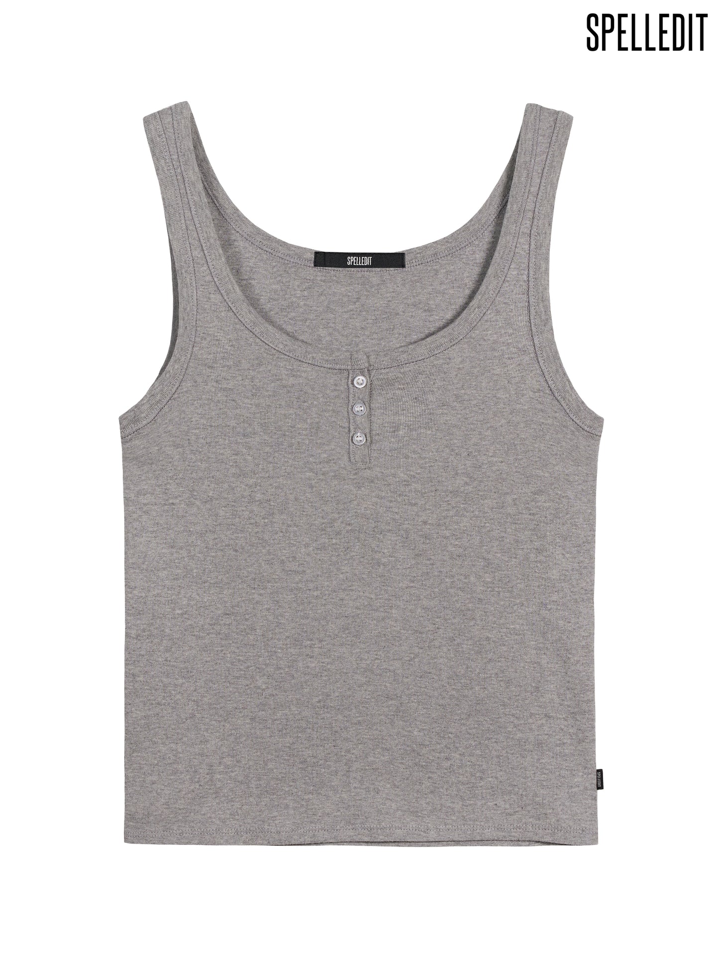 BUTTON HENLEY SLEEVELESS