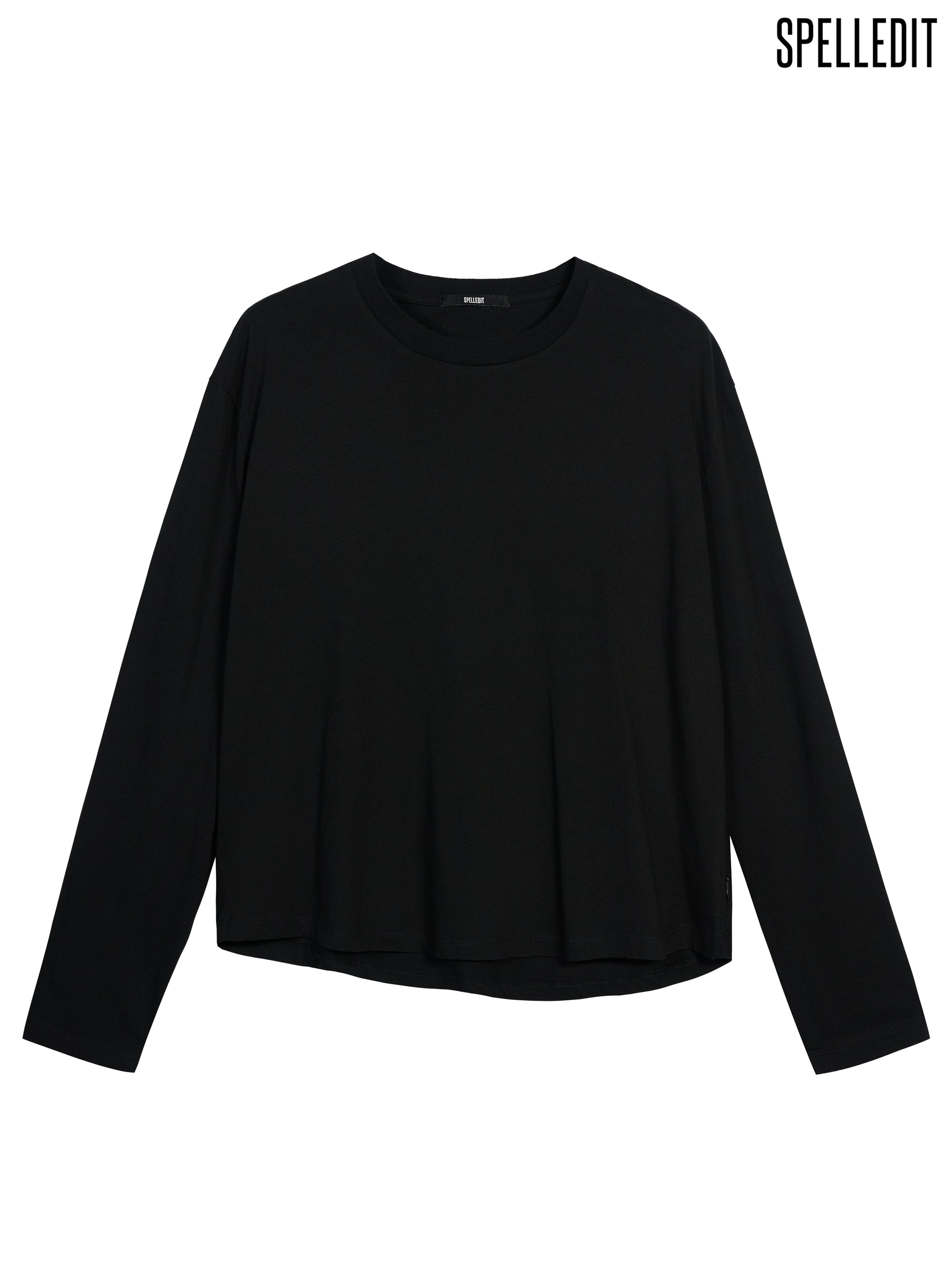BASIC LOOSE-FIT LONG SLEEVE T-SHIRT