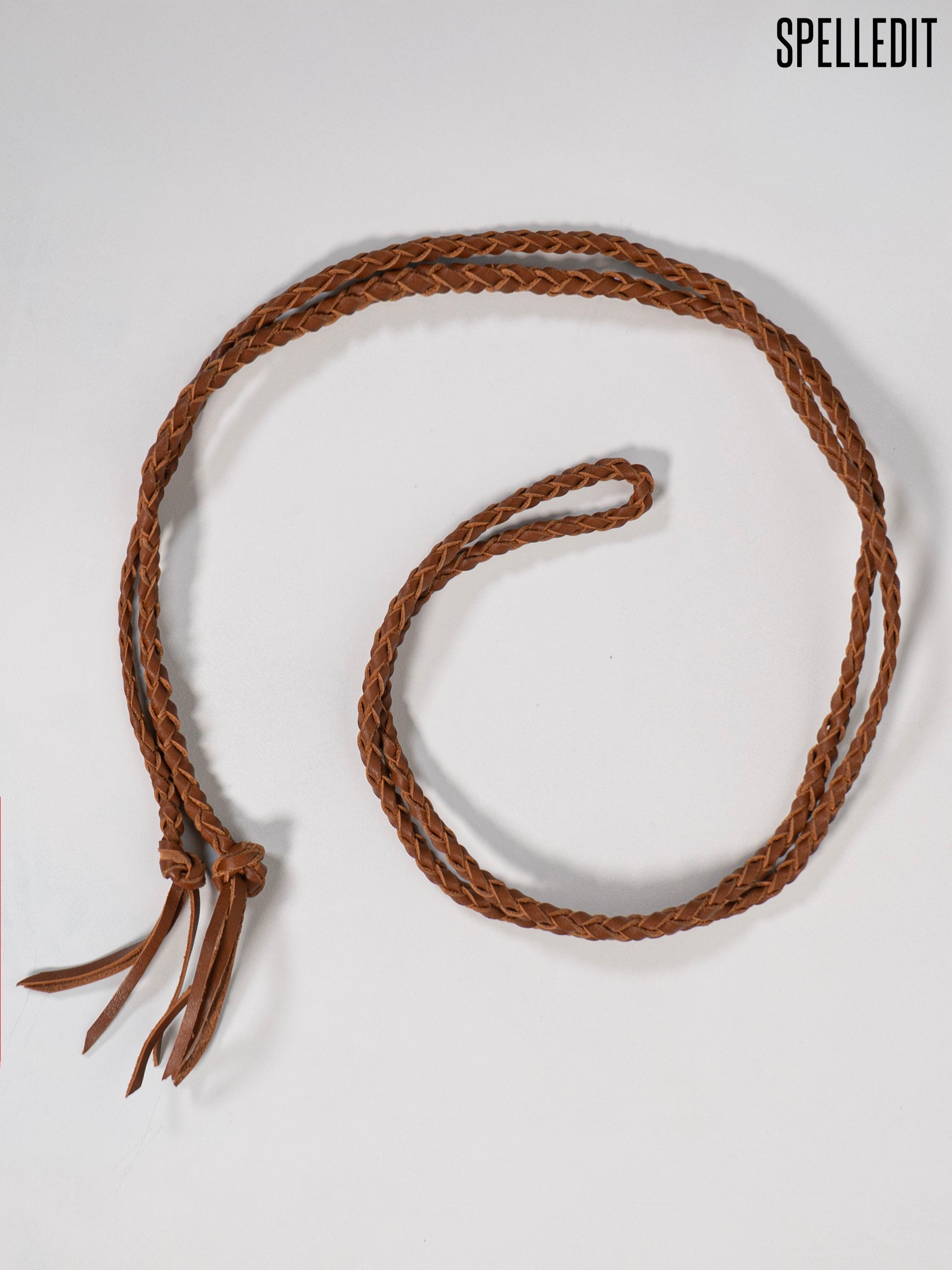 BRAIDED LEATHER BELT