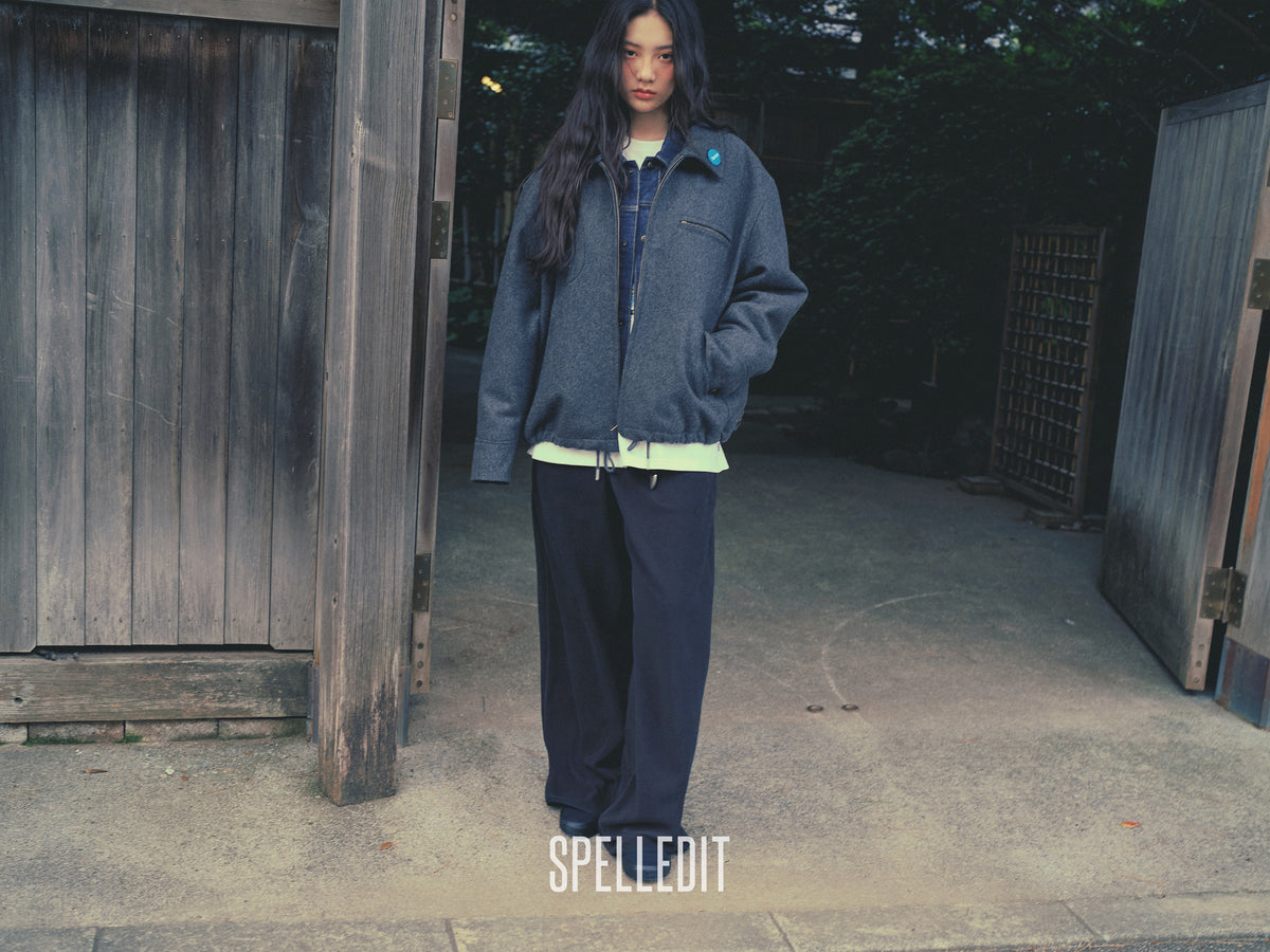 Melton Zip up Blouson