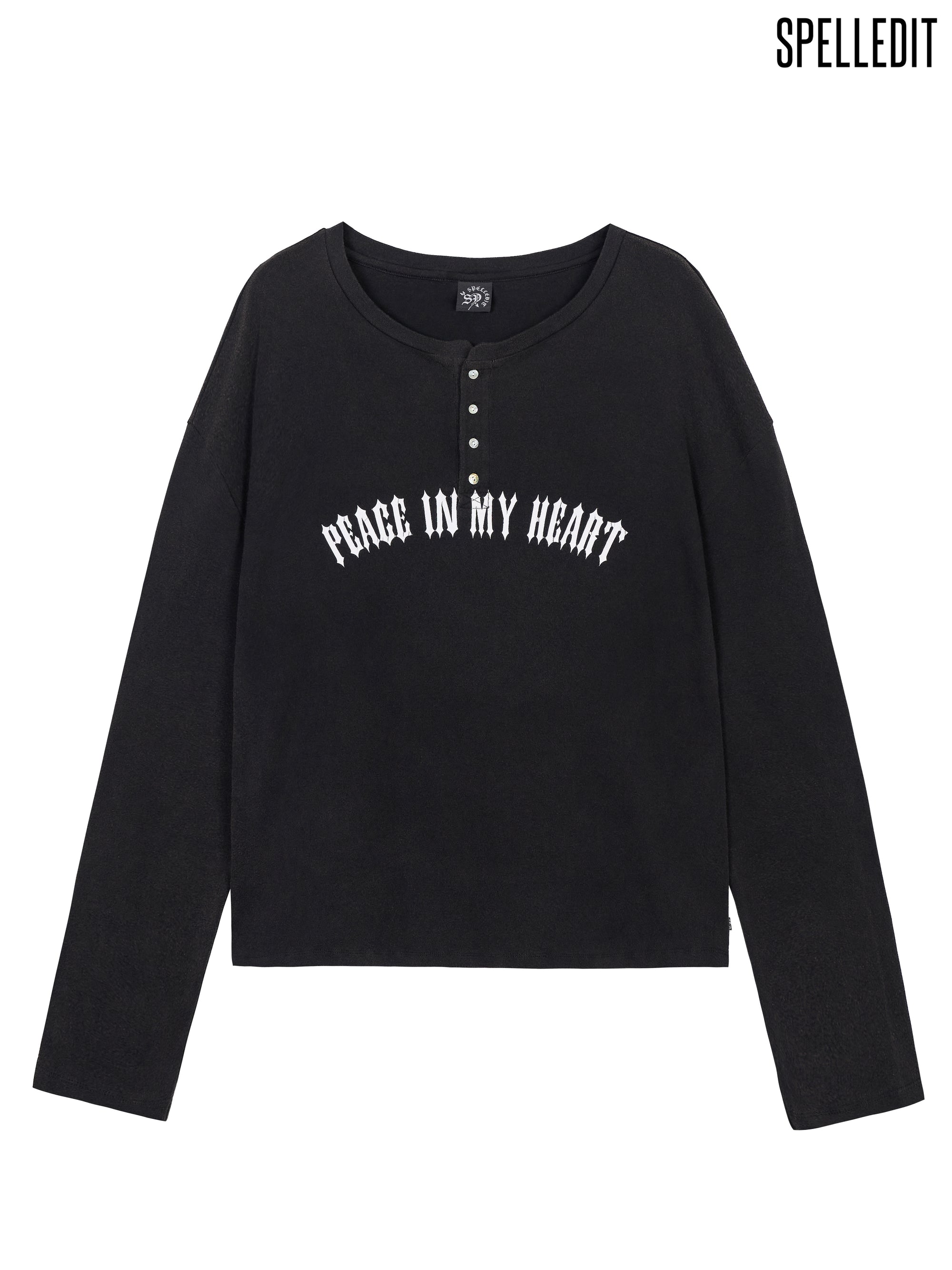 [9/7 PRE]LOOSE FIT HENLEY LONG SLEEVE T-SHIRT
