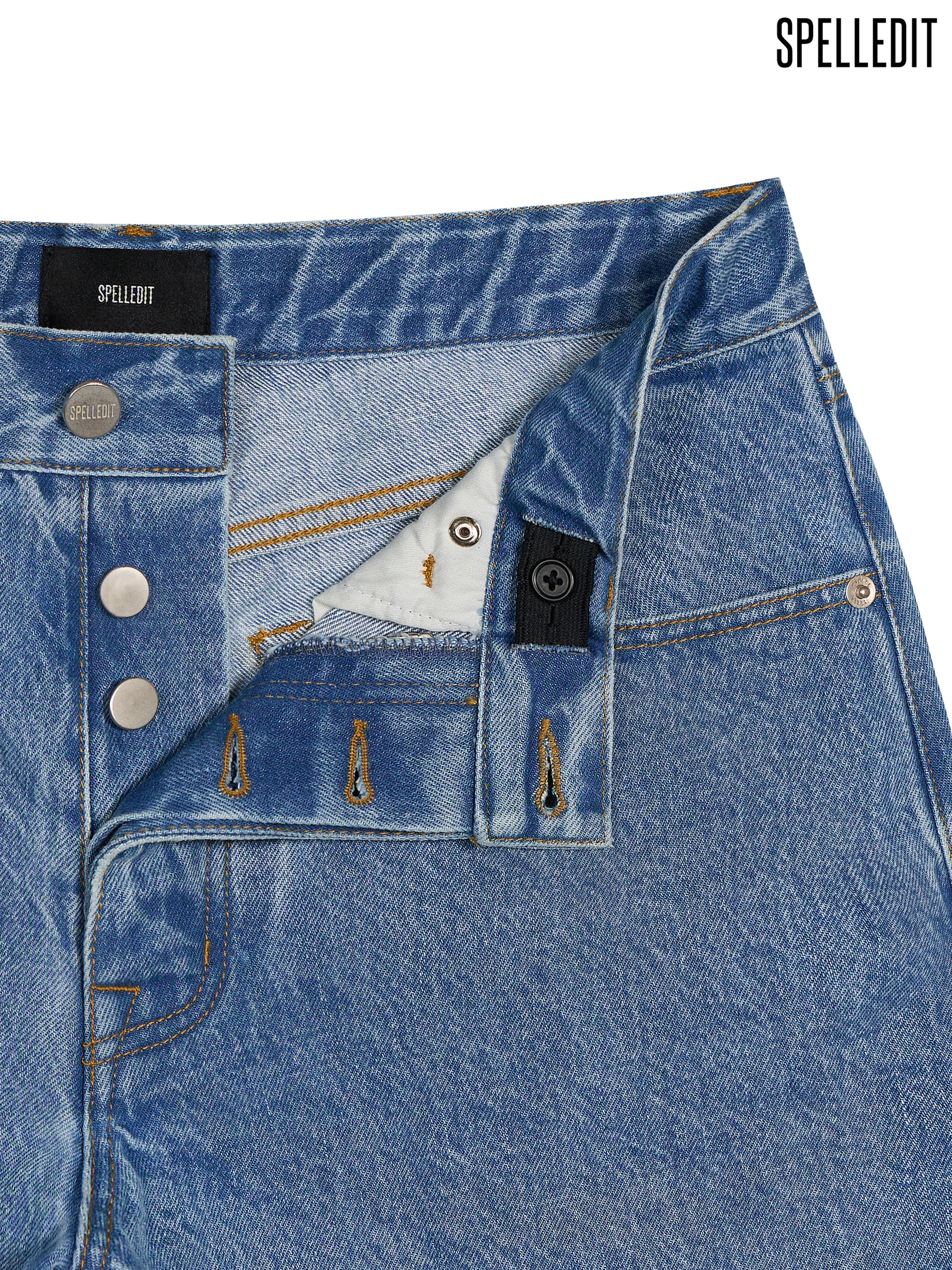 [6/22 PRE]DENIM 3/4 SHORTS