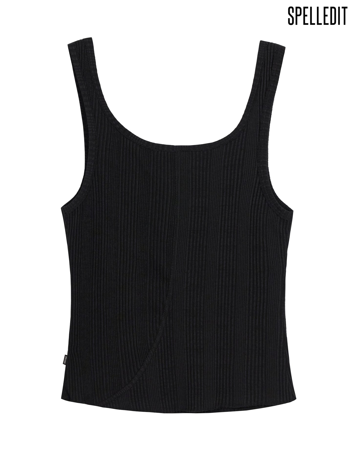 RIBBED PLACKET SLEEVELESS