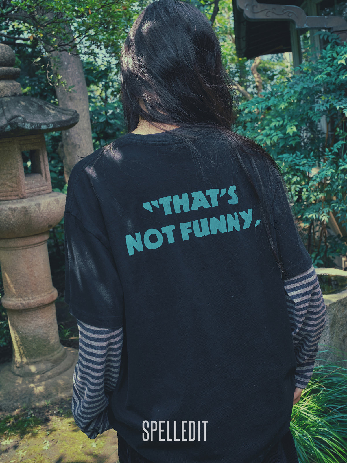 Not funny printed short sleeves tee