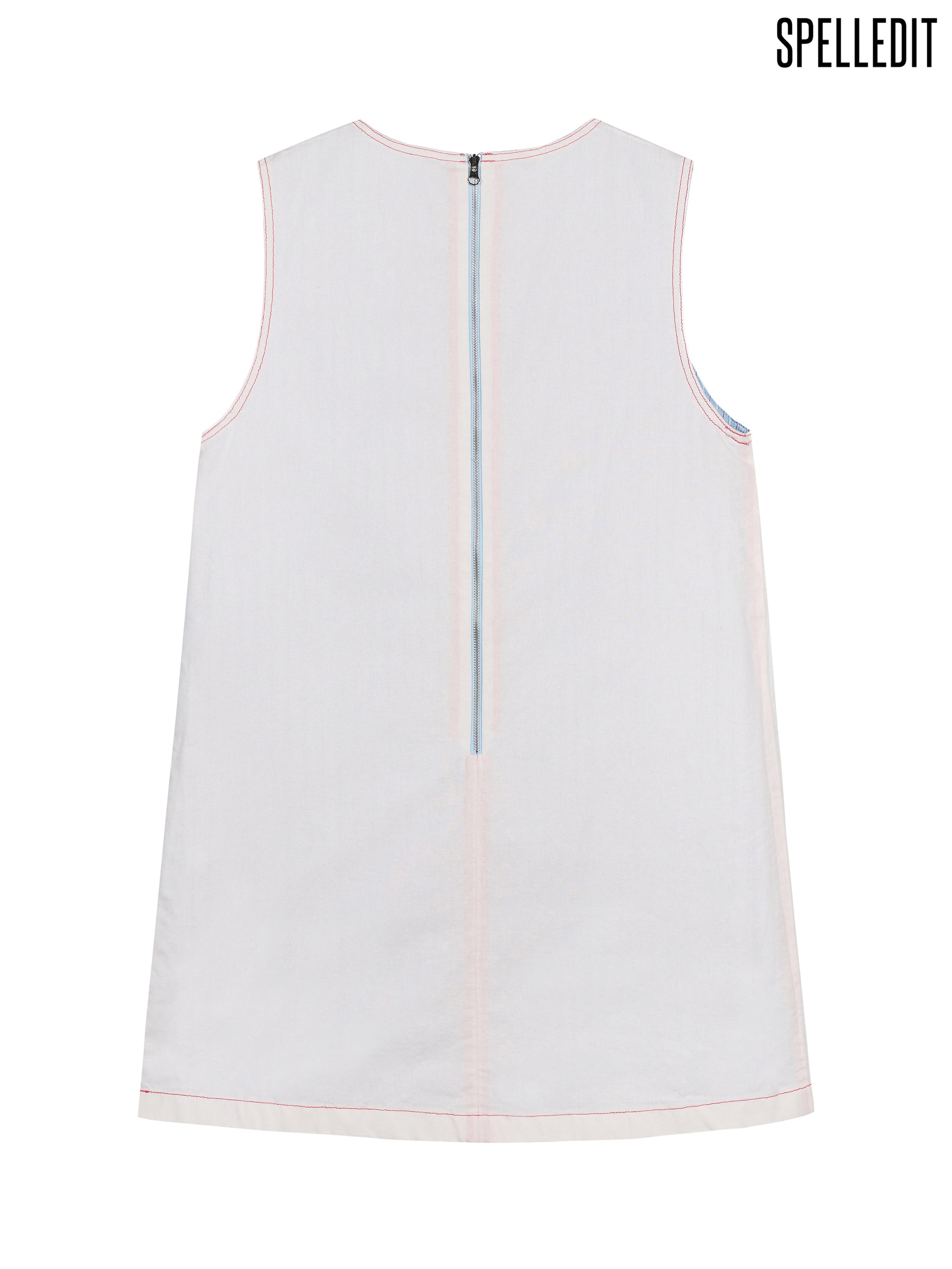 STRIPED REVERSIBLE SLEEVELESS DRESS
