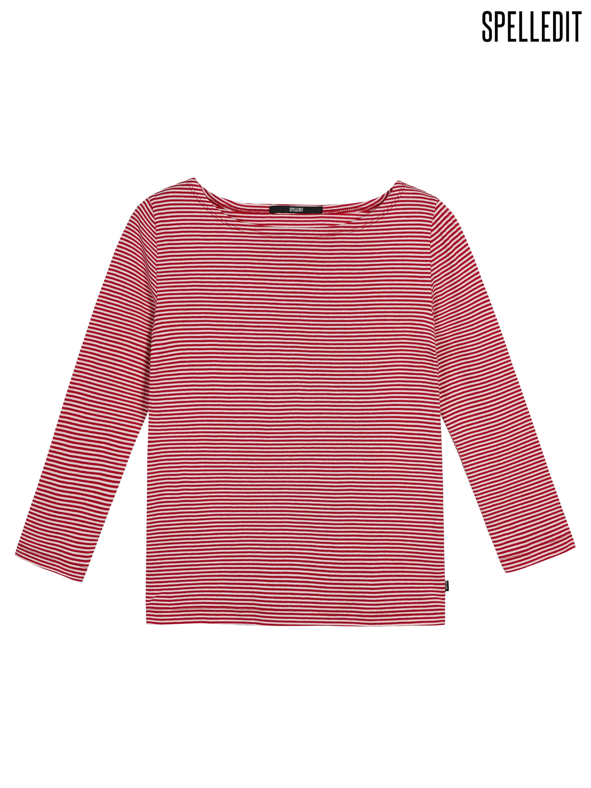 STRIPED 3/4 SLEEVE T-SHIRT