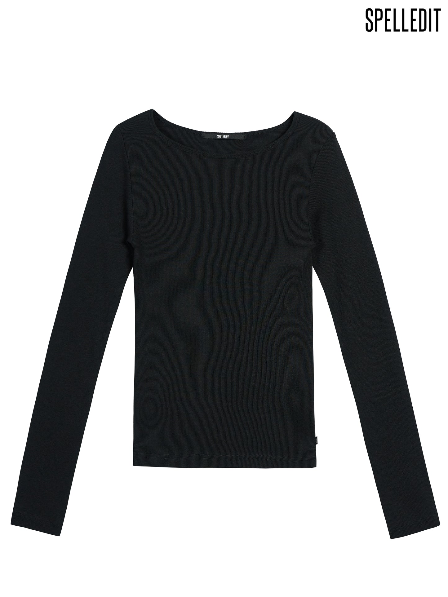 BOAT NECK LONG SLEEVE T-SHIRT