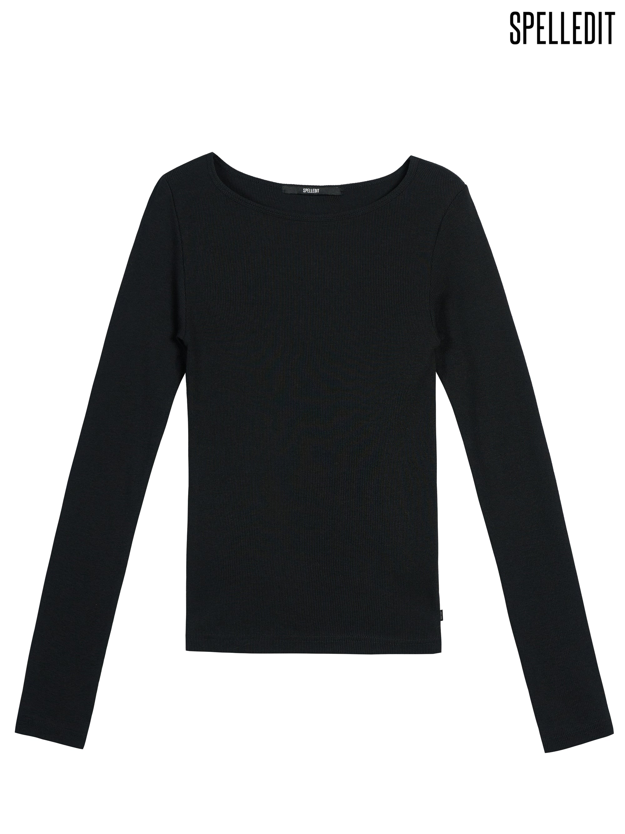 BOAT NECK LONG SLEEVE T-SHIRT