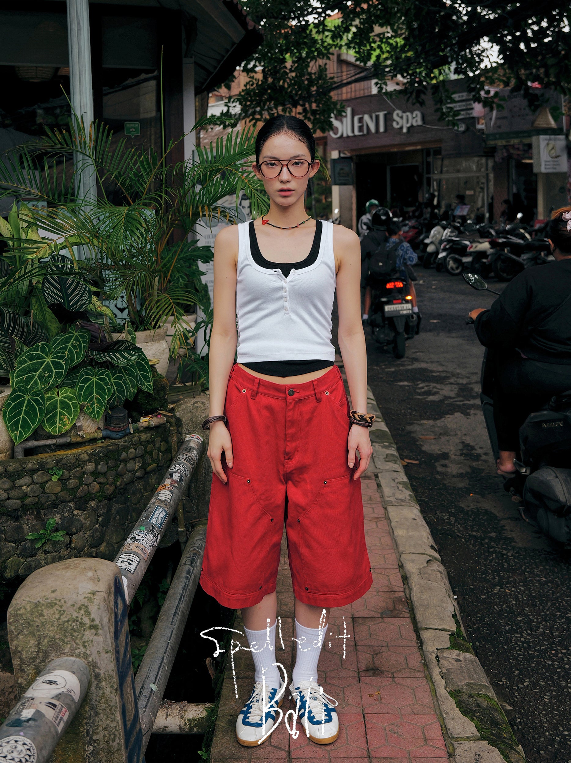 OXFORD CARPENTER SHORTS