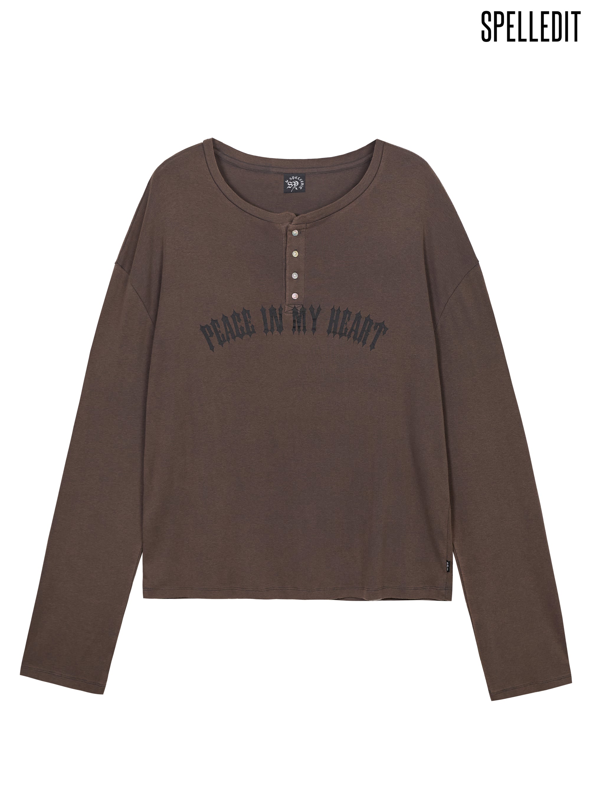 [9/7 PRE]LOOSE FIT HENLEY LONG SLEEVE T-SHIRT