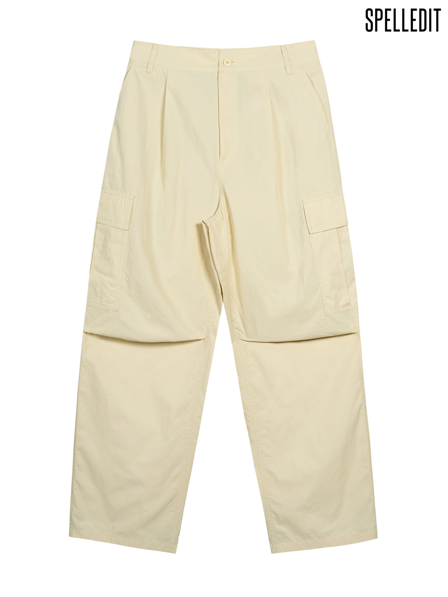 SINGLE PLEAT POCKET CARGO PANTS