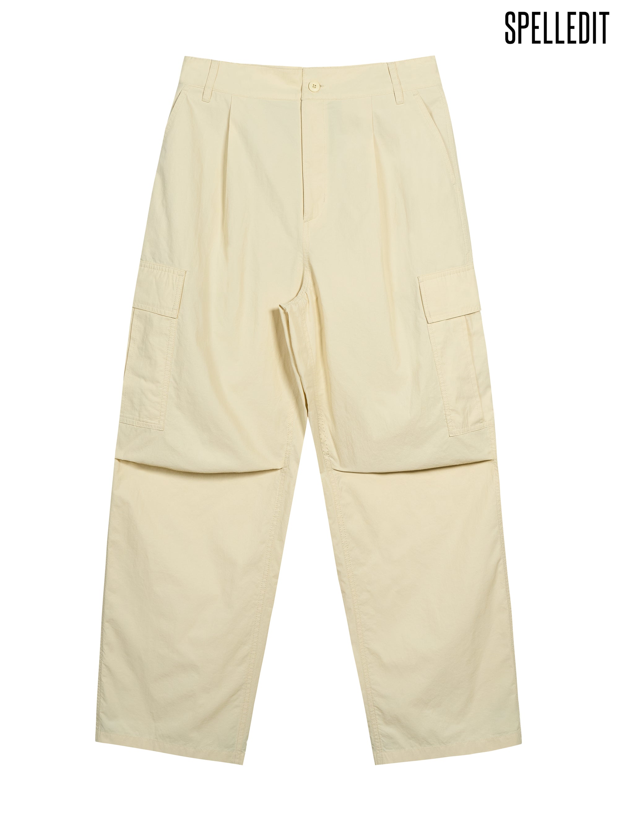 SINGLE PLEAT POCKET CARGO PANTS