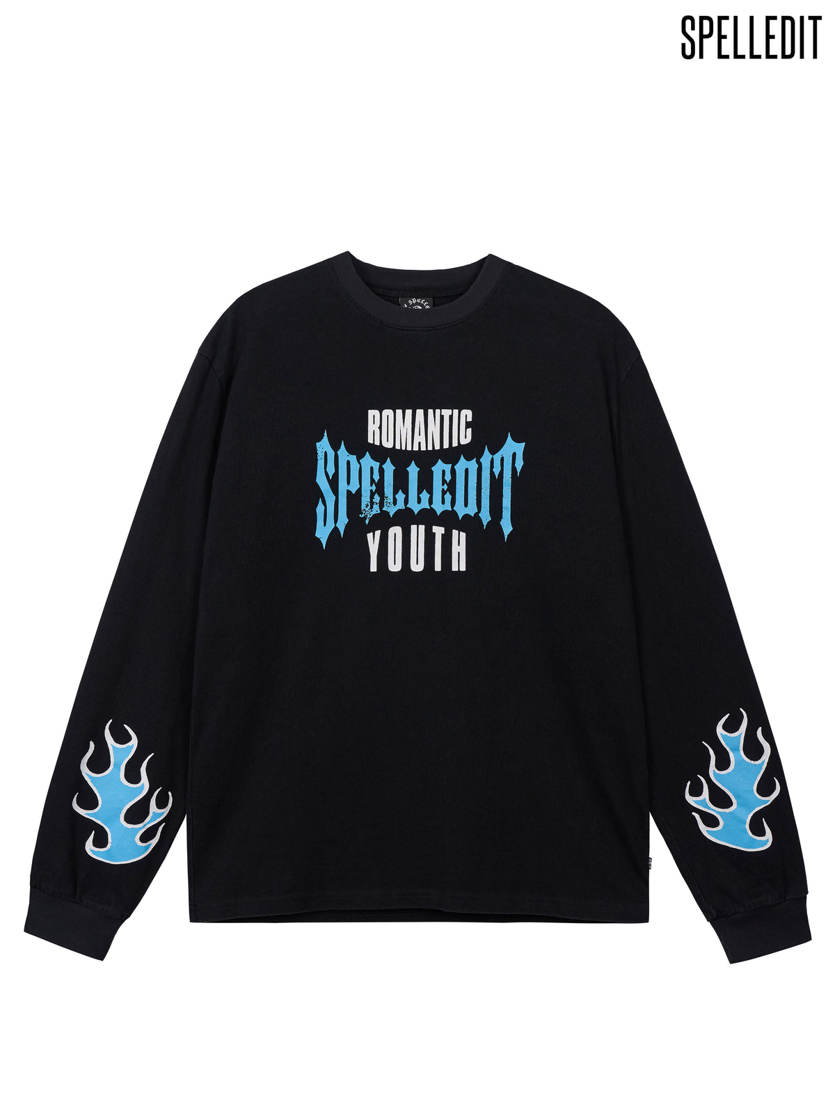 Romantic youth printed long sleeves tee