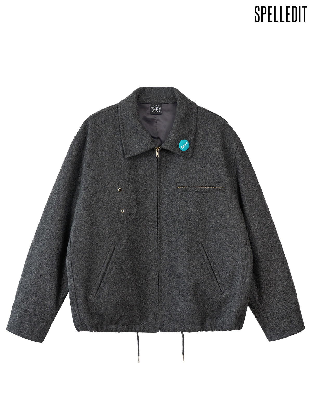 Melton Zip up Blouson