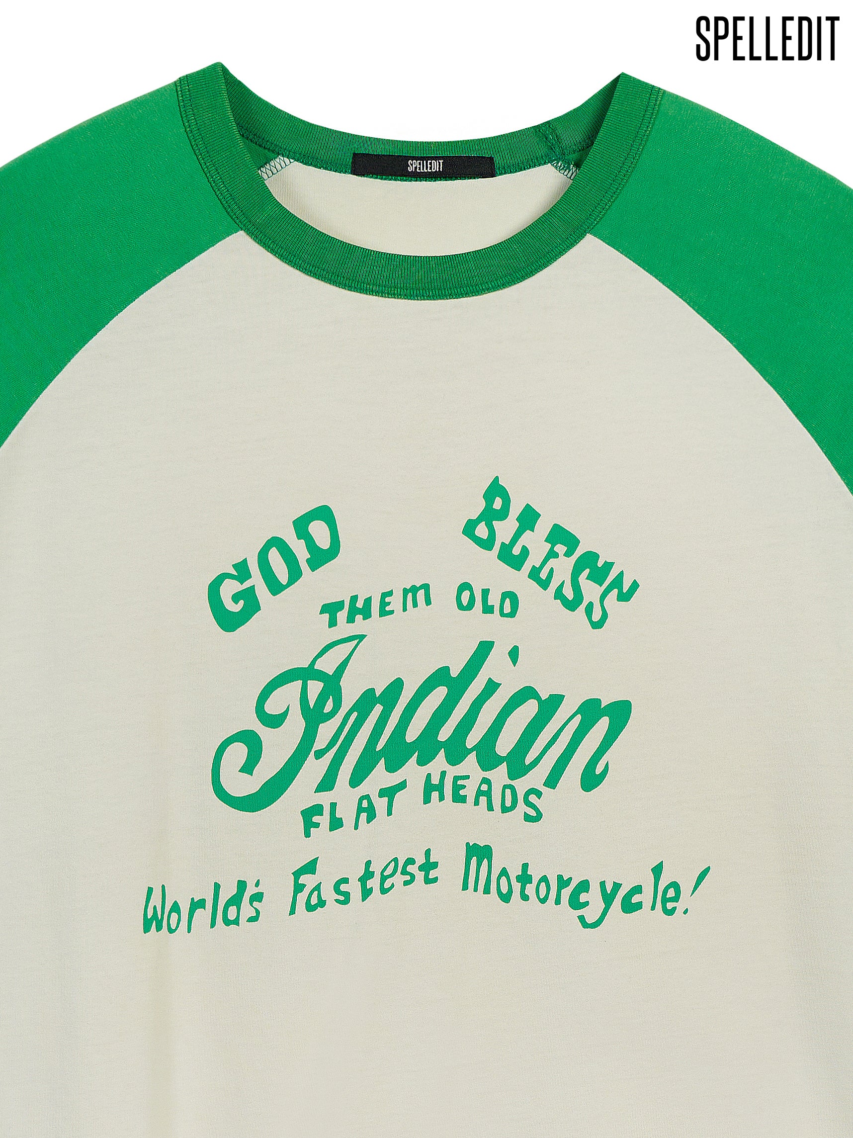 INDIAN RAGLAN LONG SLEEVE T-SHIRT